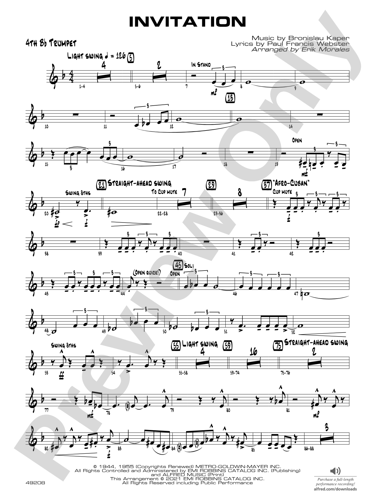 Invitation: 4th B-flat Trumpet