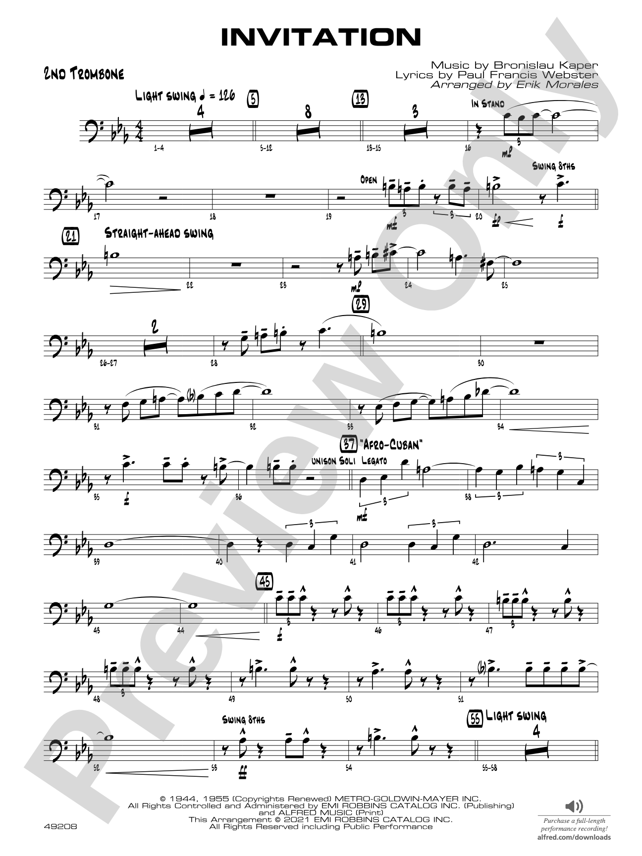 Invitation: 2nd Trombone