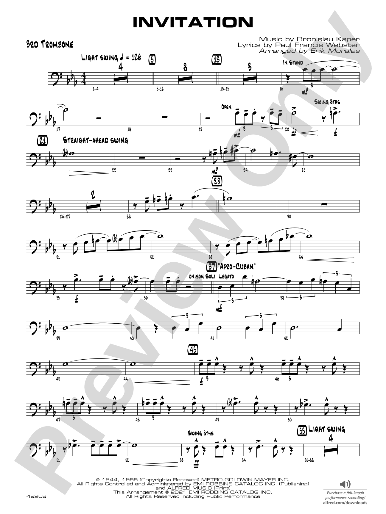 Invitation: 3rd Trombone