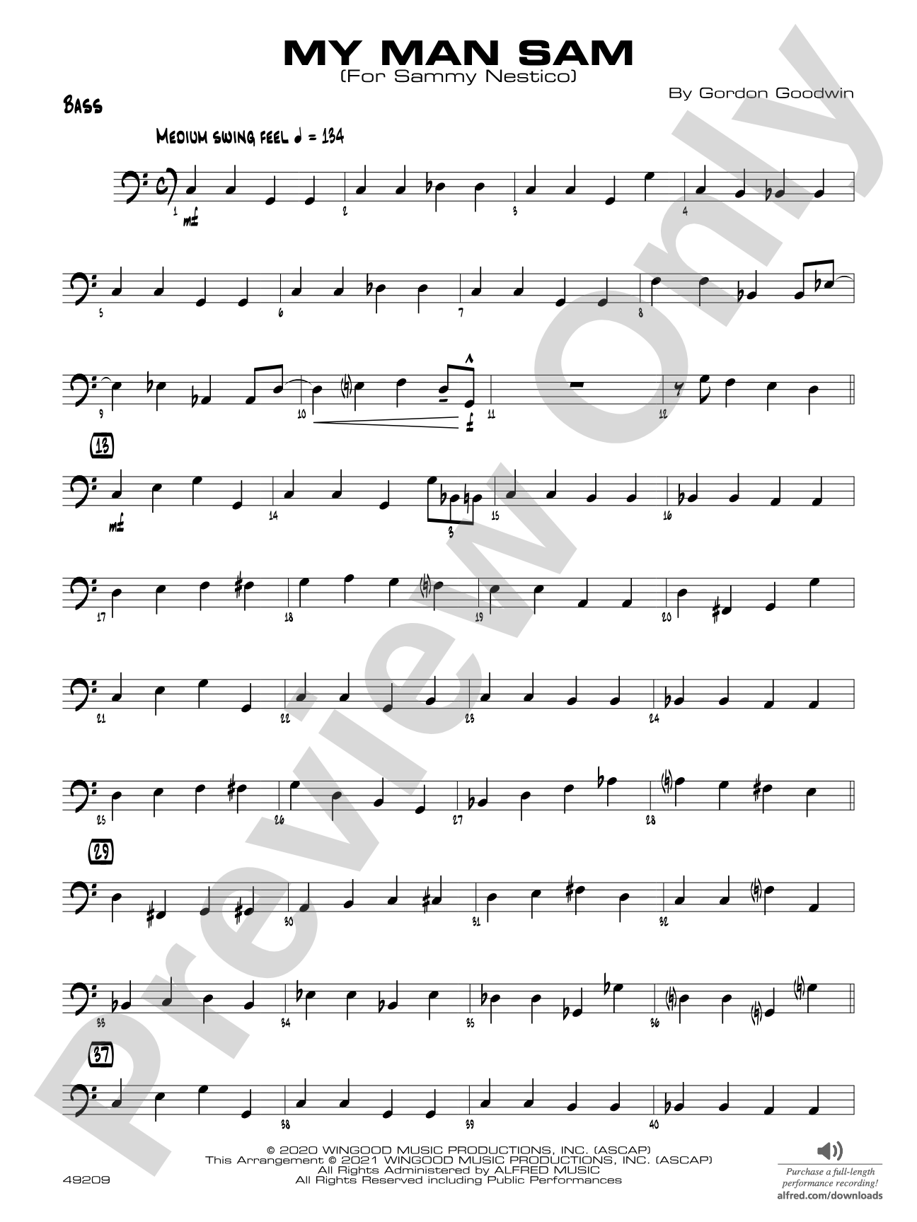 My Man Sam: String Bass