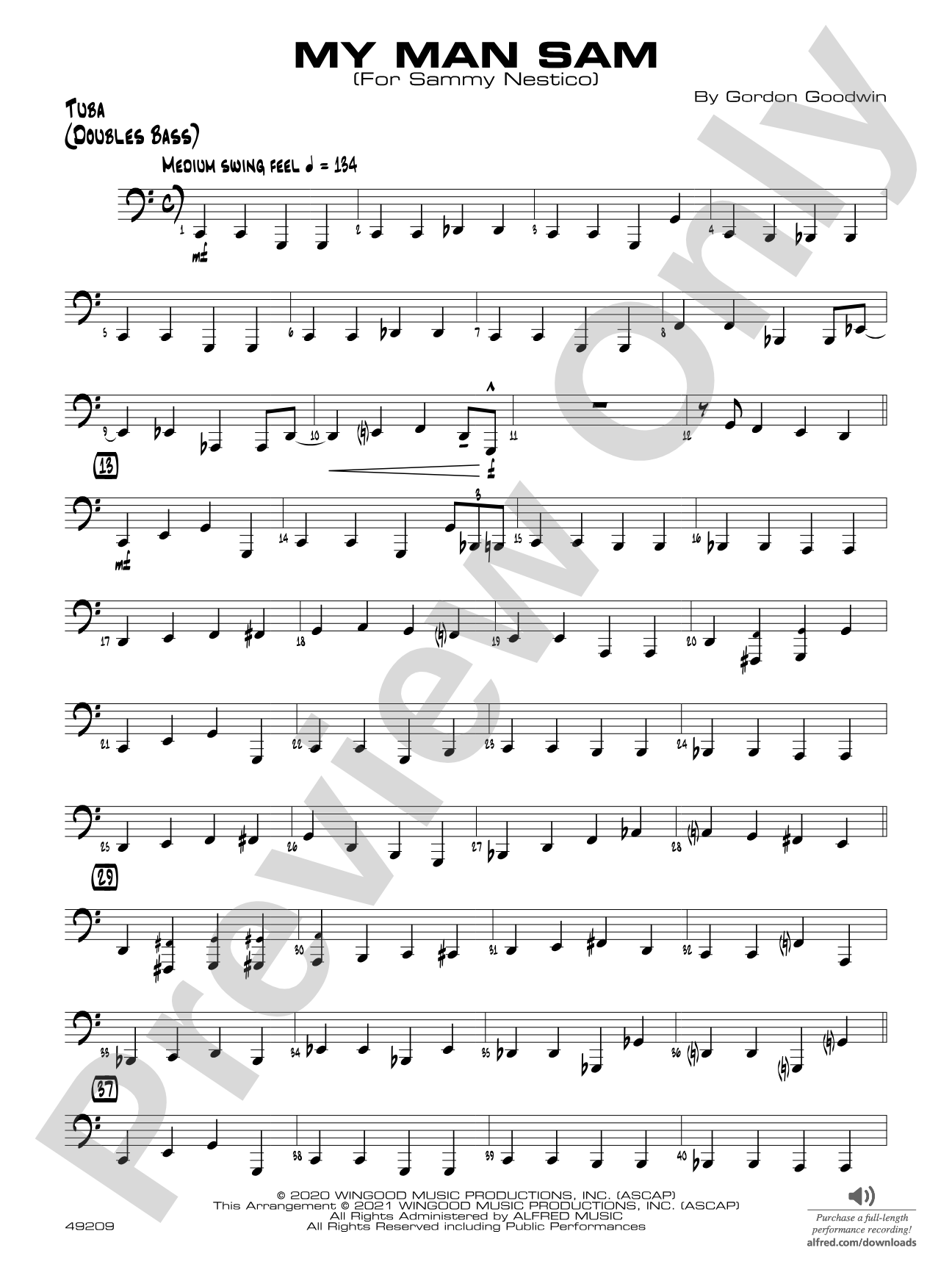 My Man Sam: Tuba