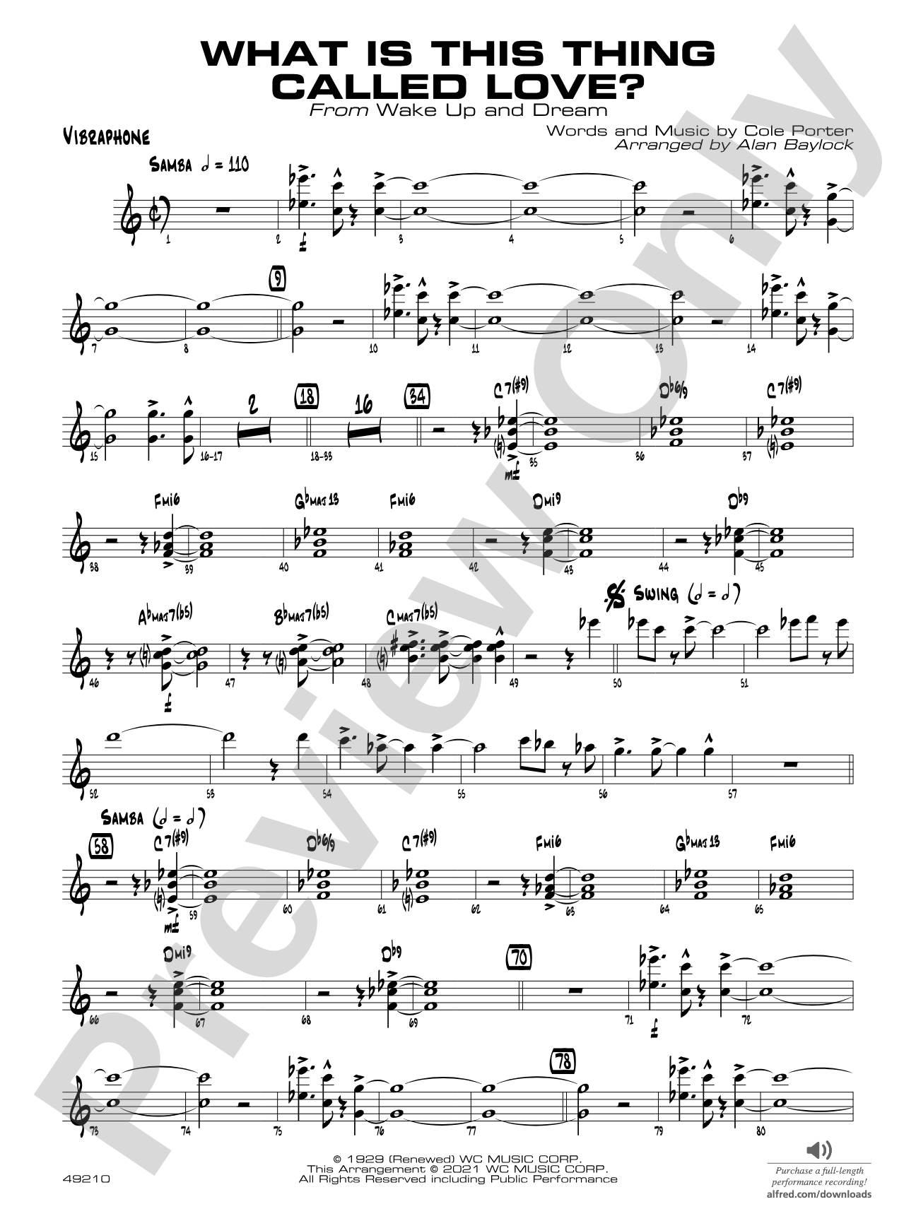 What Is This Thing Called Love?: Vibraphone