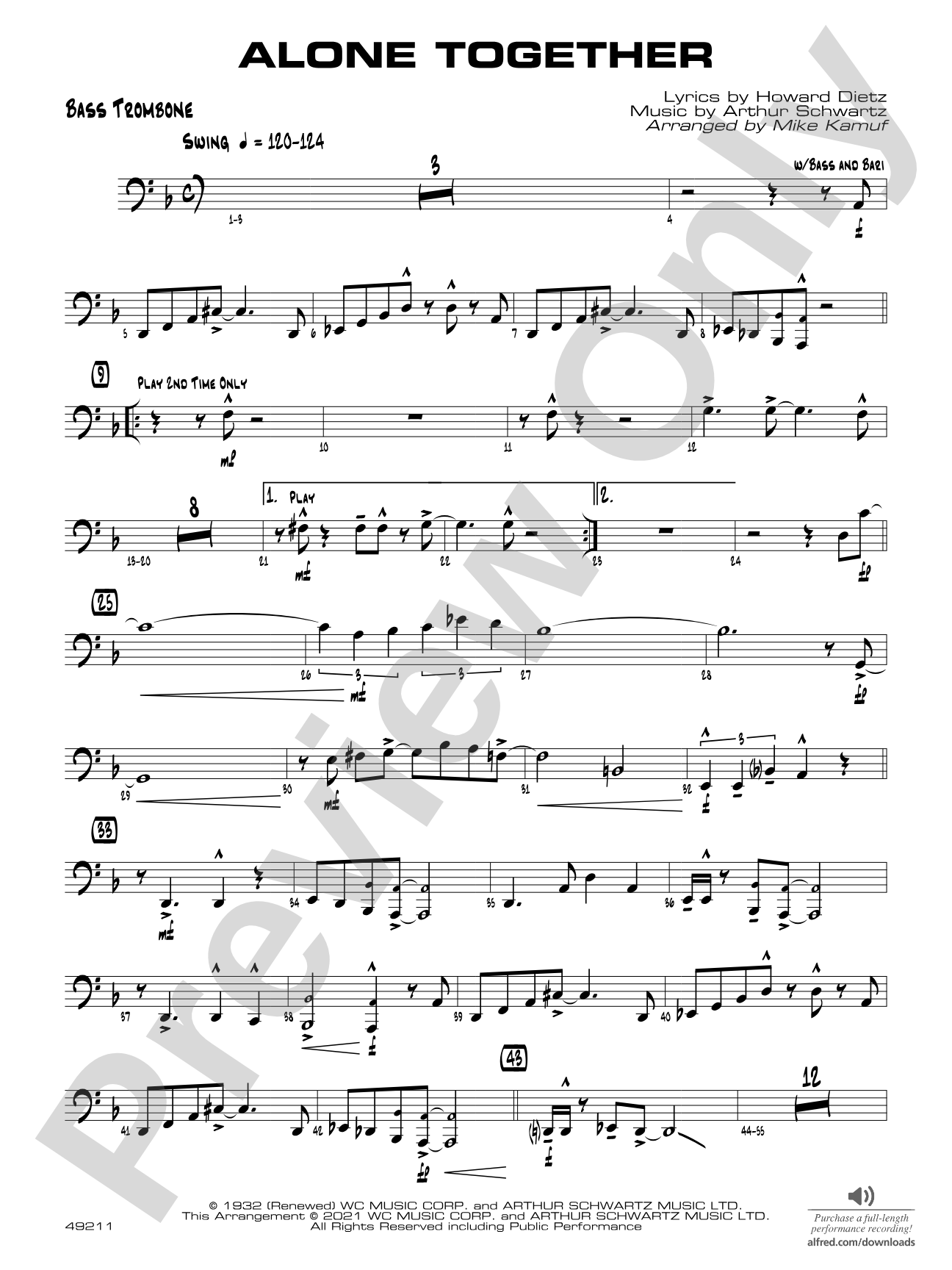 Alone Together: Bass Trombone