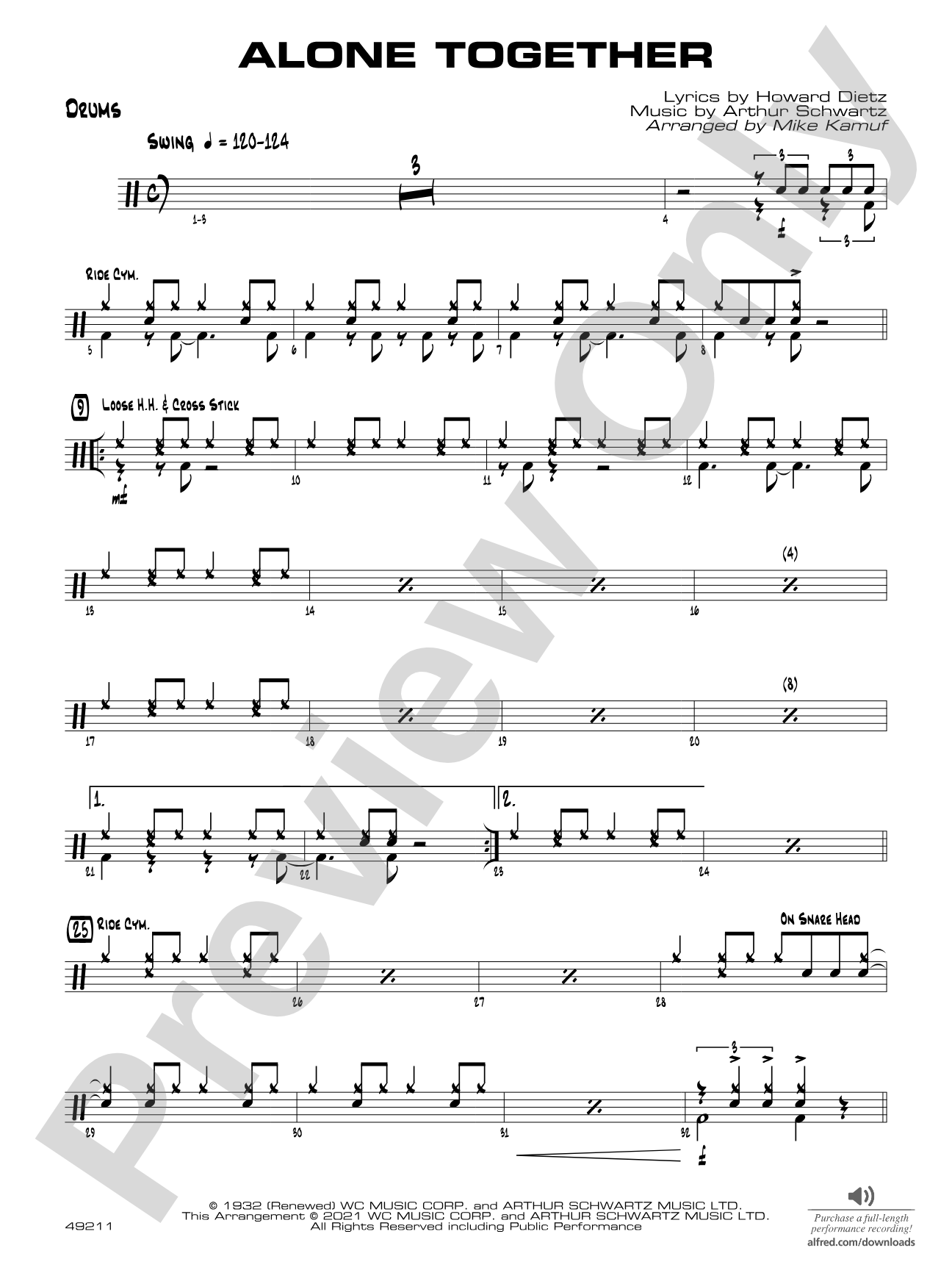 Alone Together: Drums