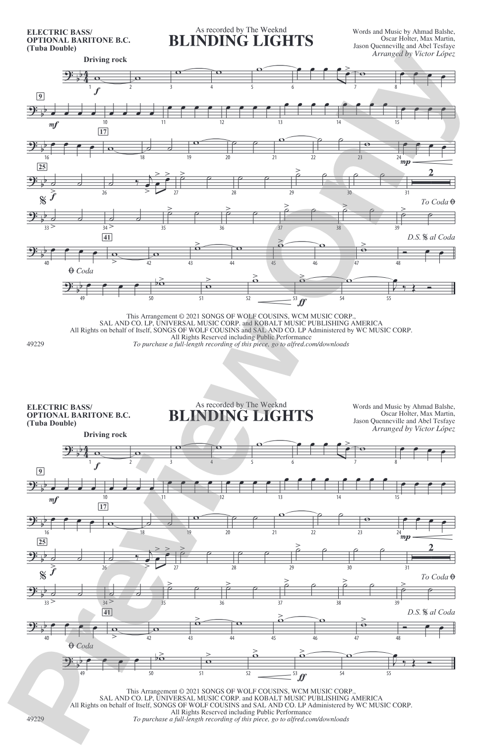 Blinding Lights: Electric Bass