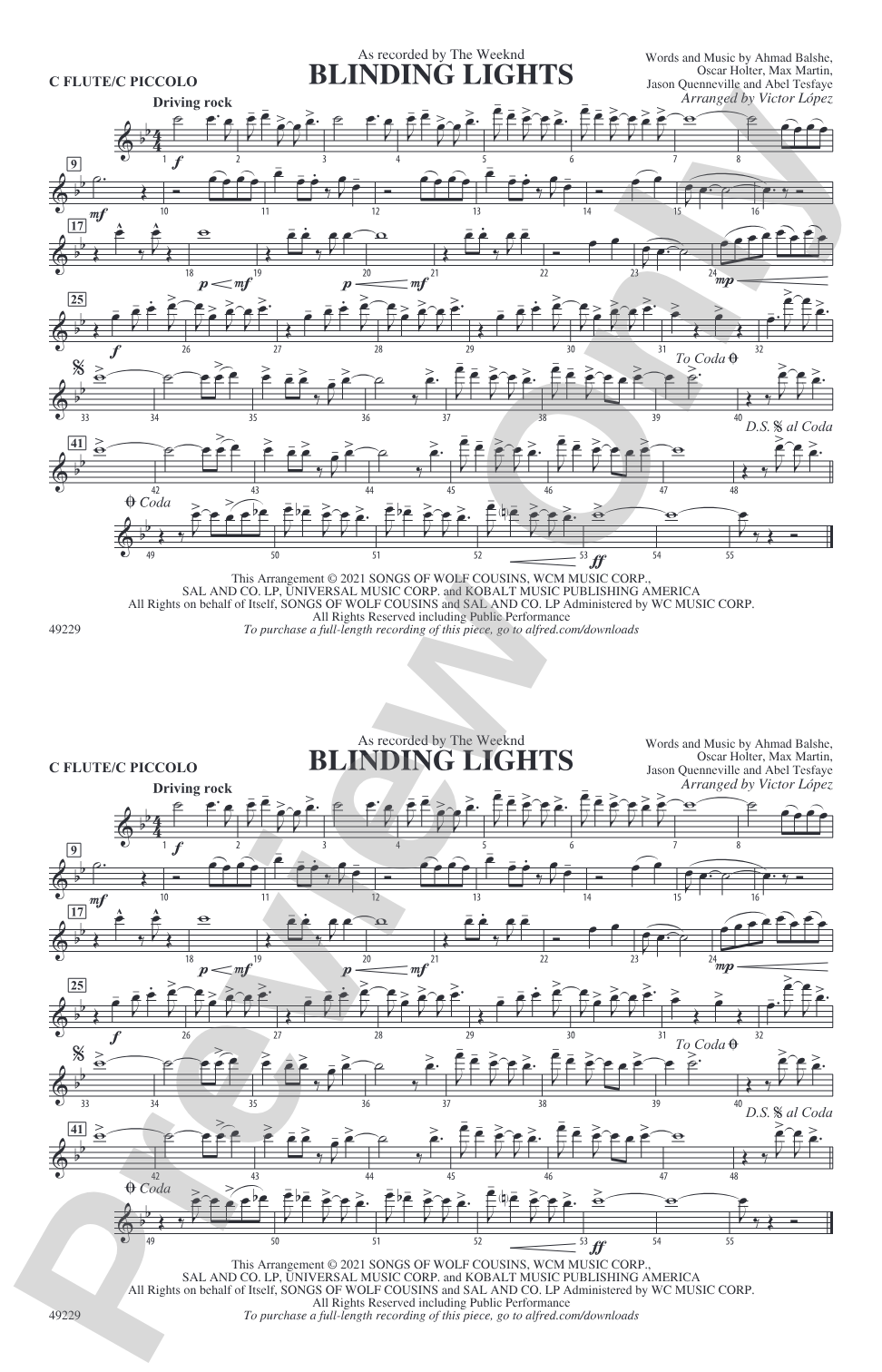 Blinding Lights: Flute