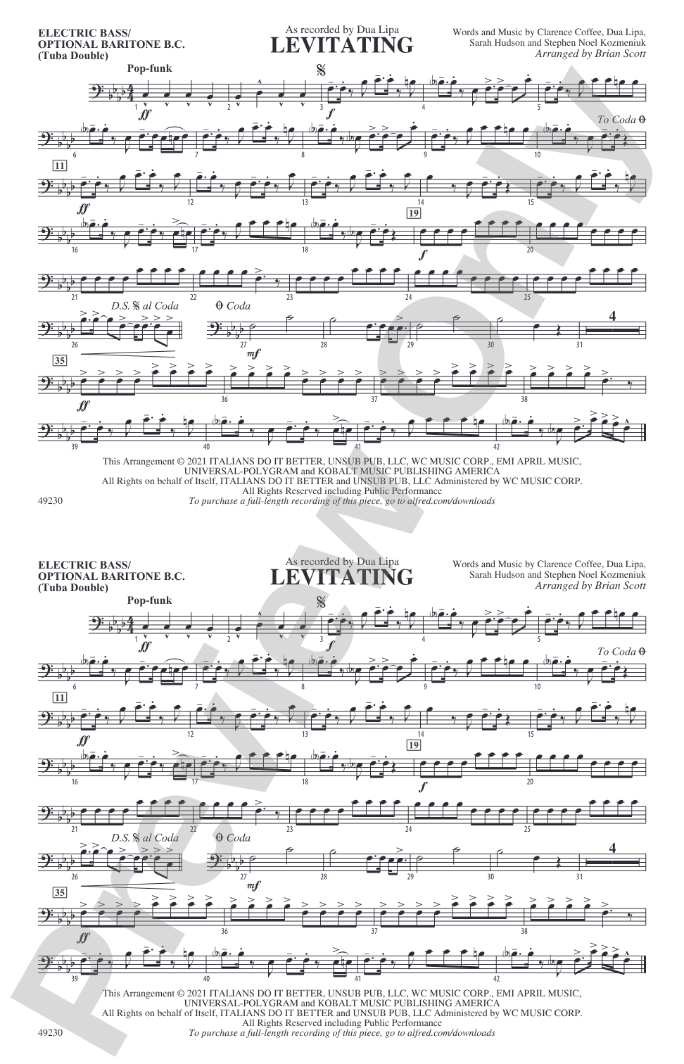 Levitating: Electric Bass
