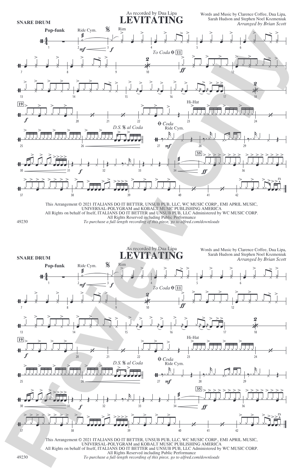 Levitating: Snare Drum