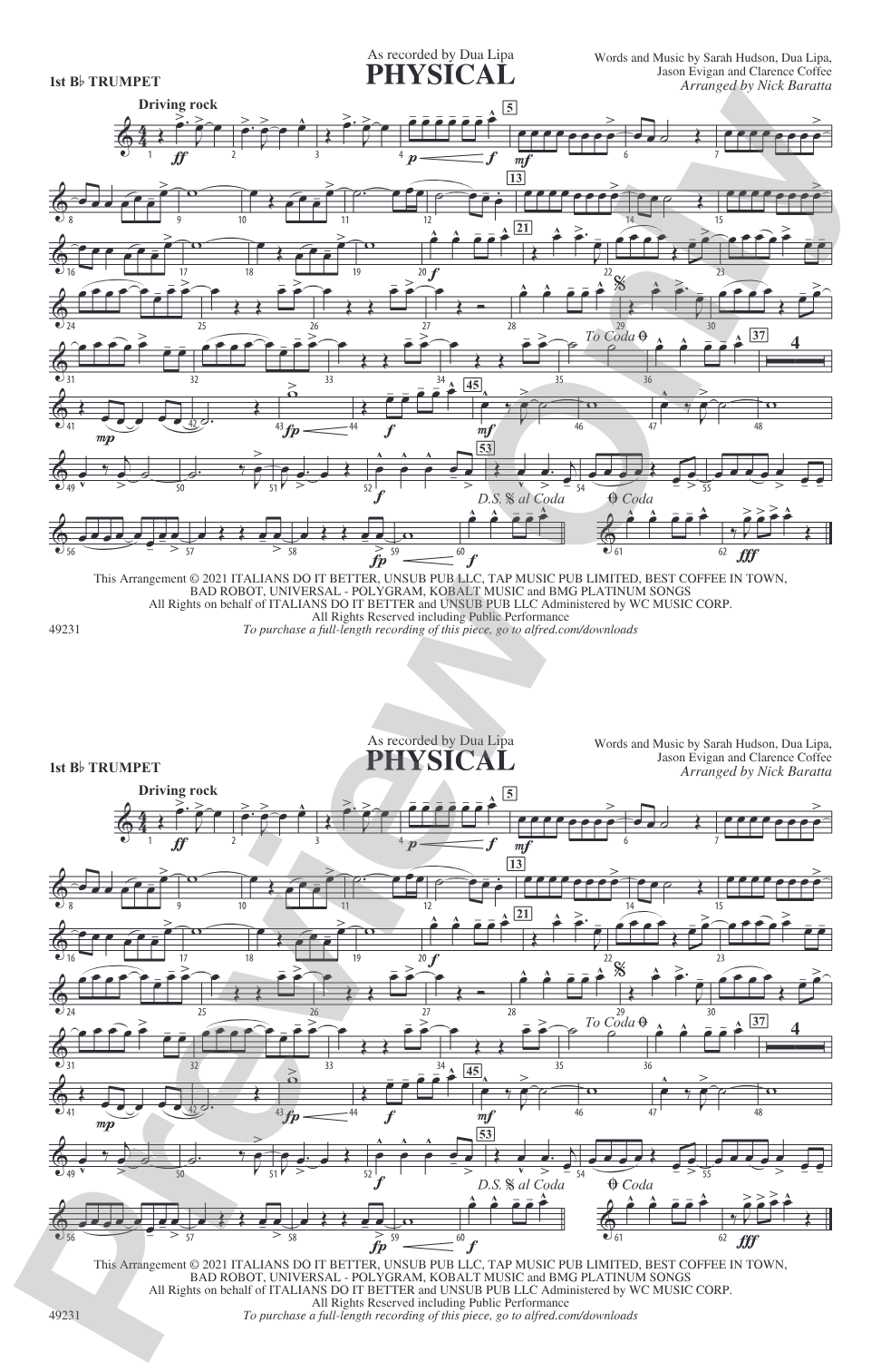 Physical: 1st B-flat Trumpet
