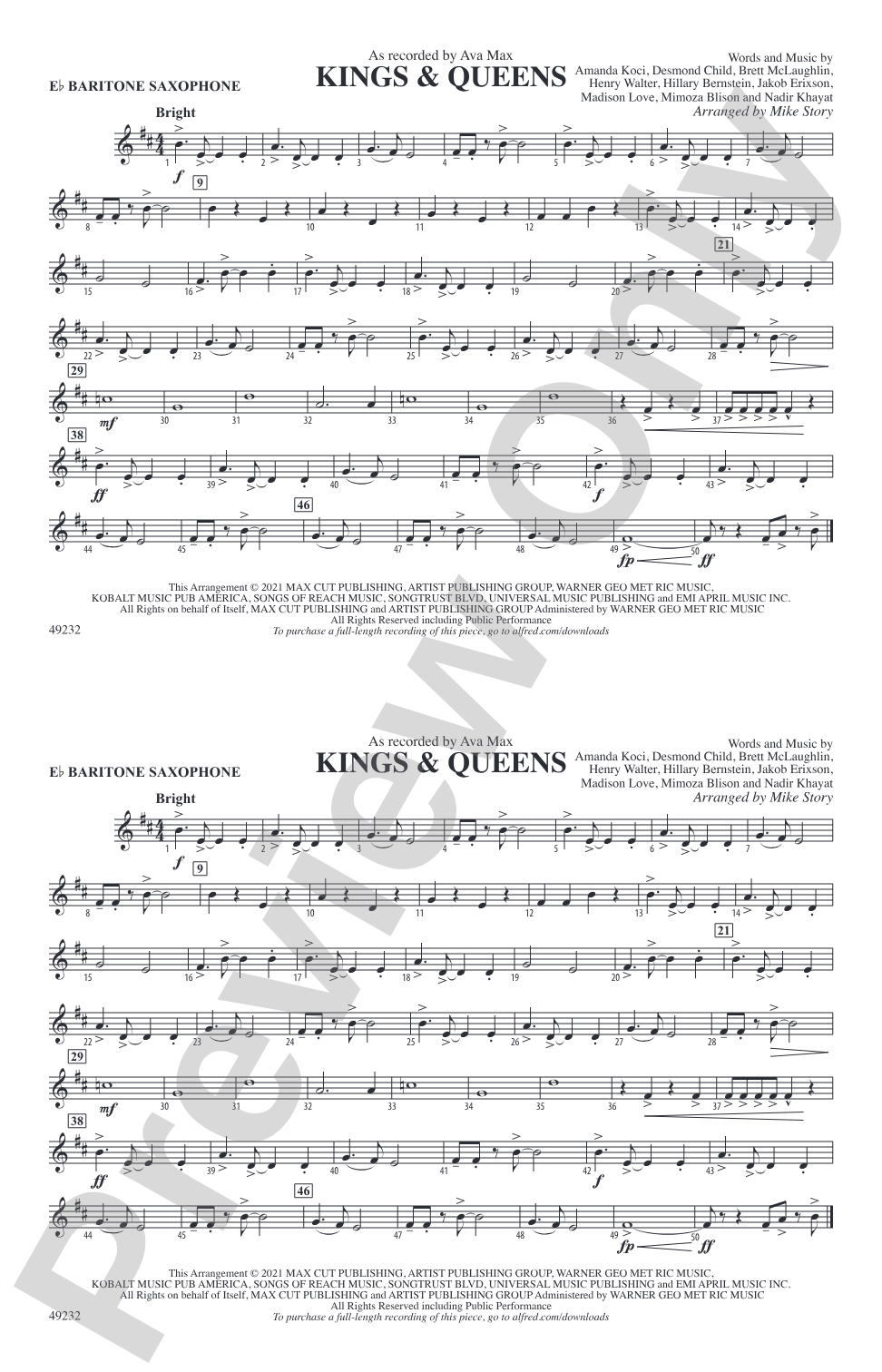 Kings & Queens: E-flat Baritone Saxophone