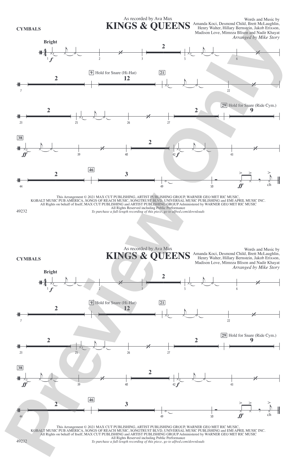 Kings & Queens: Cymbals