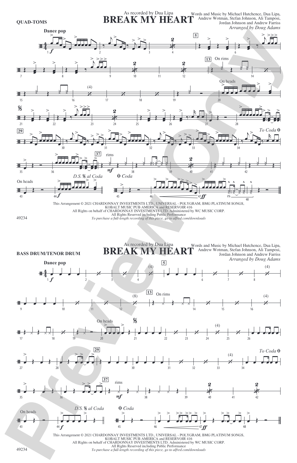 Break My Heart: Quad-Toms