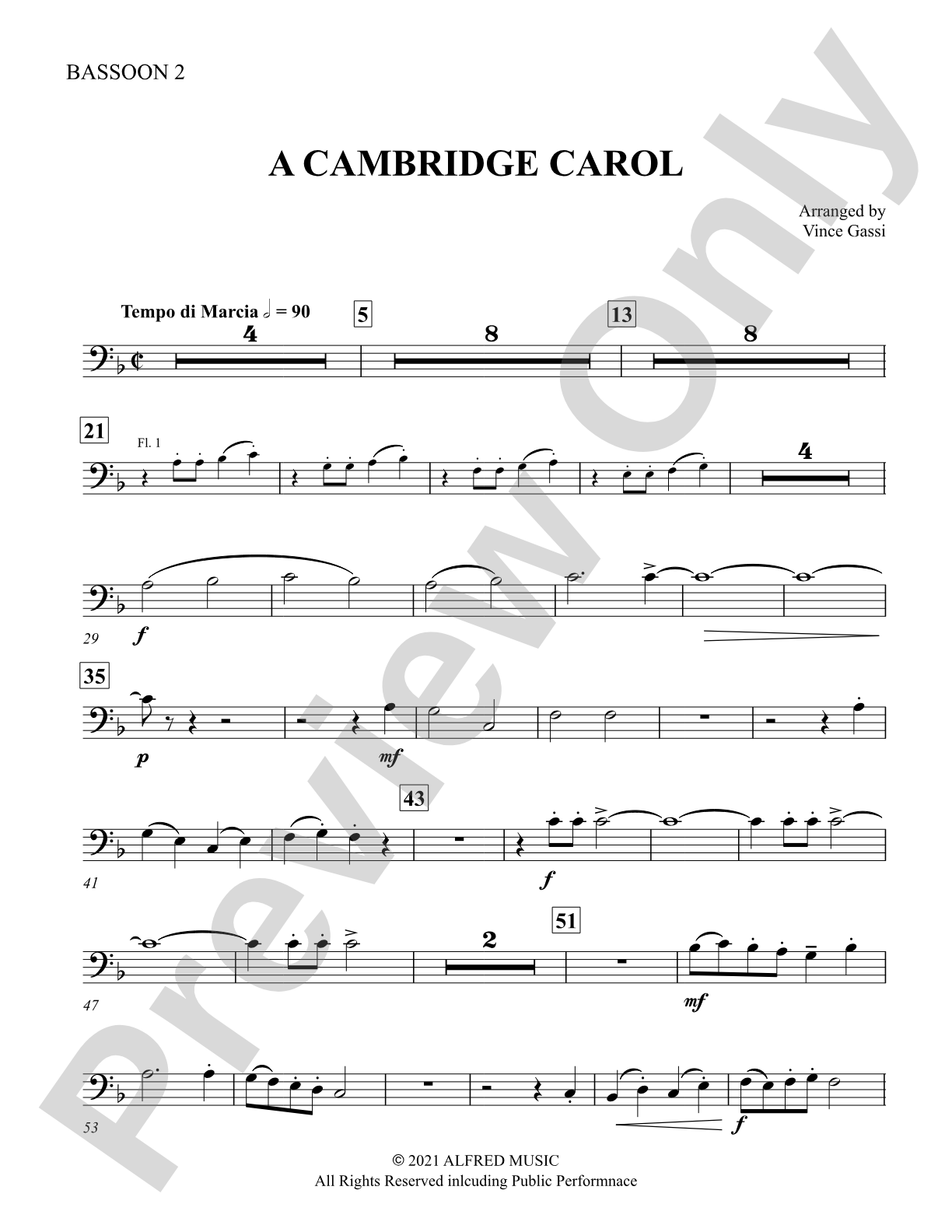 A Cambridge Carol: 2nd Bassoon
