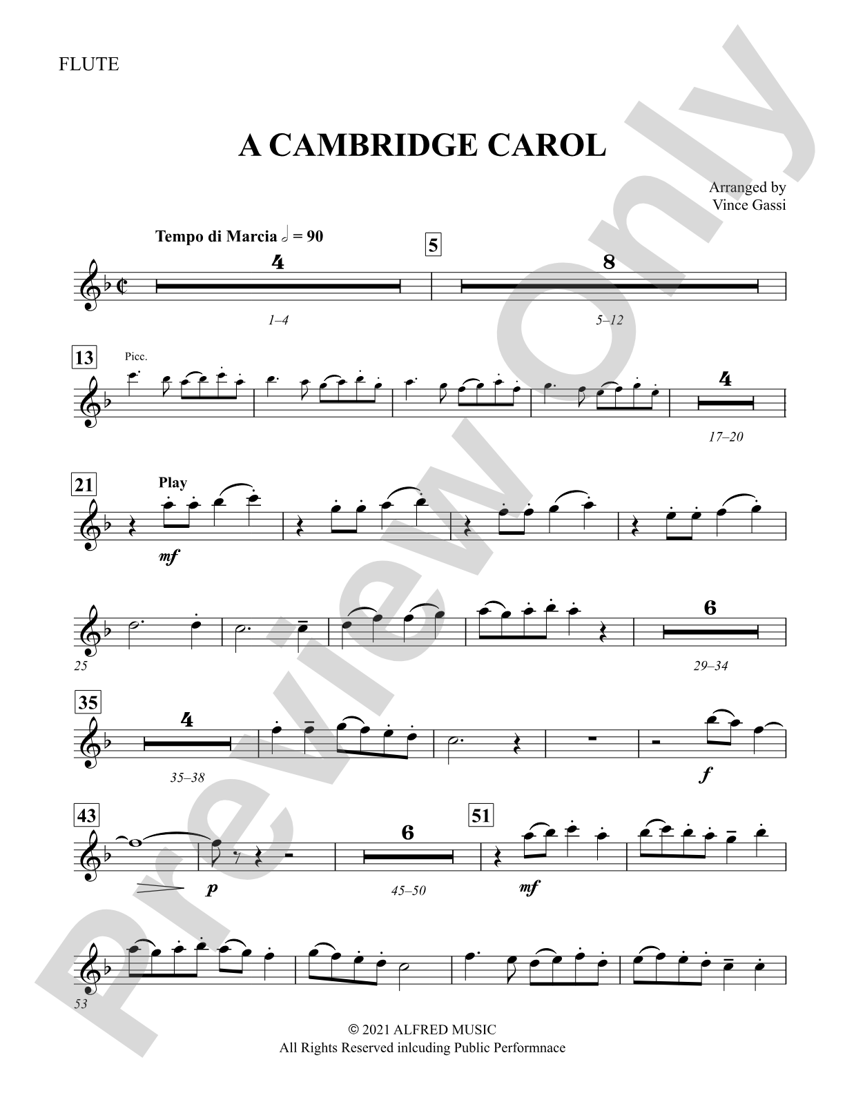 A Cambridge Carol: Flute