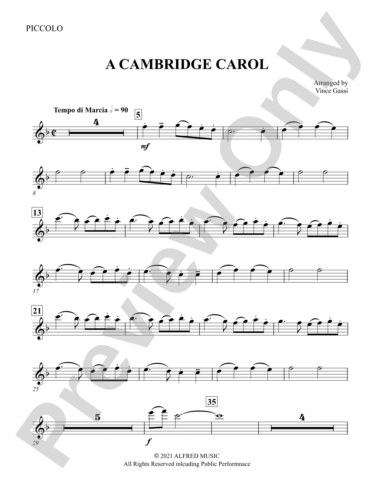 A Cambridge Carol: Piccolo