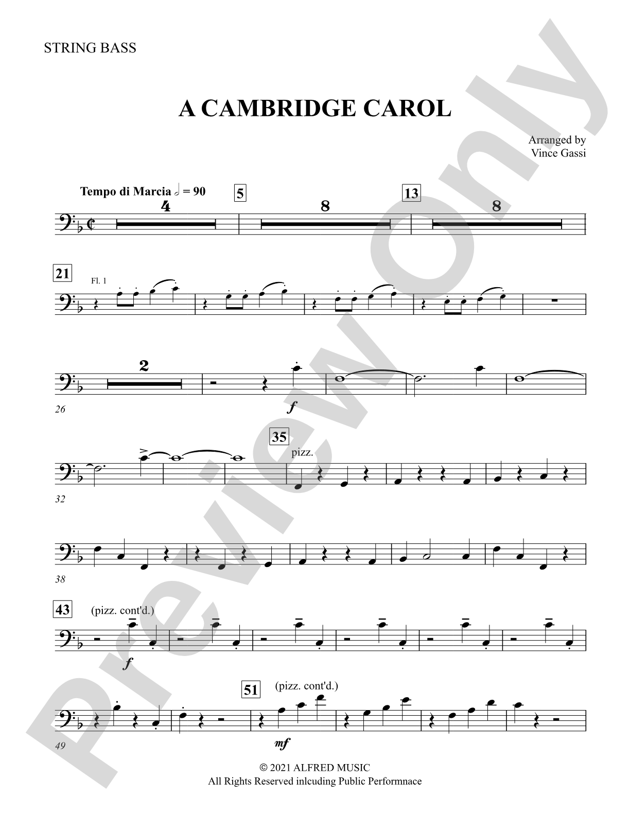 A Cambridge Carol: String Bass