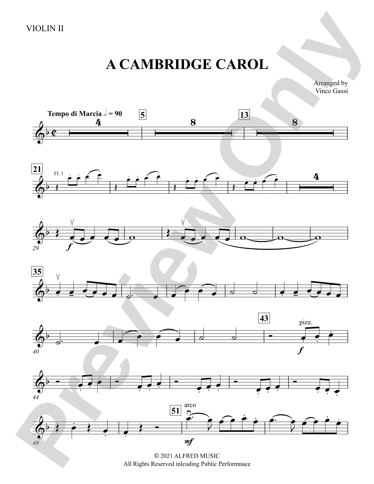 A Cambridge Carol: 2nd Violin