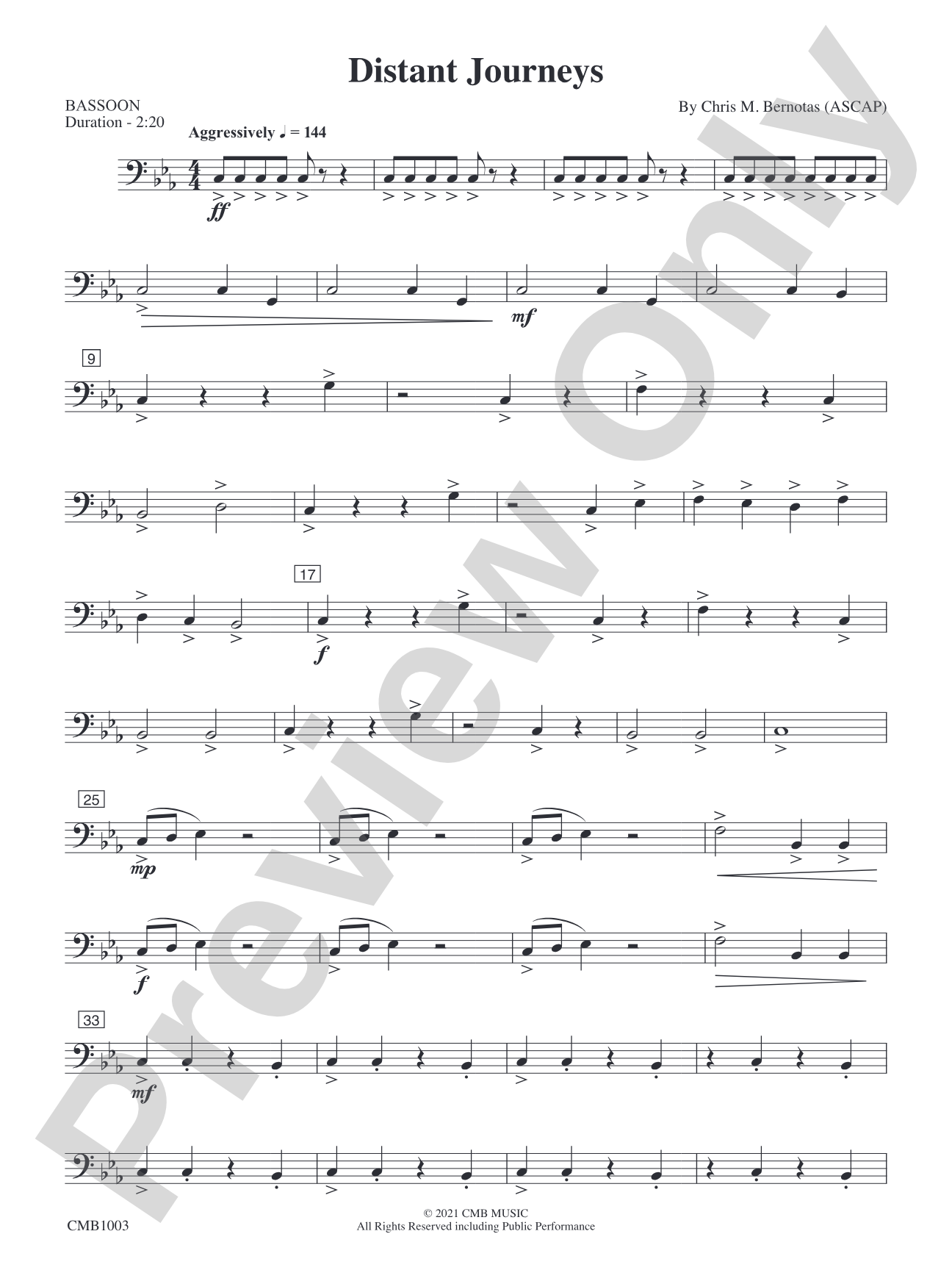 Distant Journeys: Bassoon