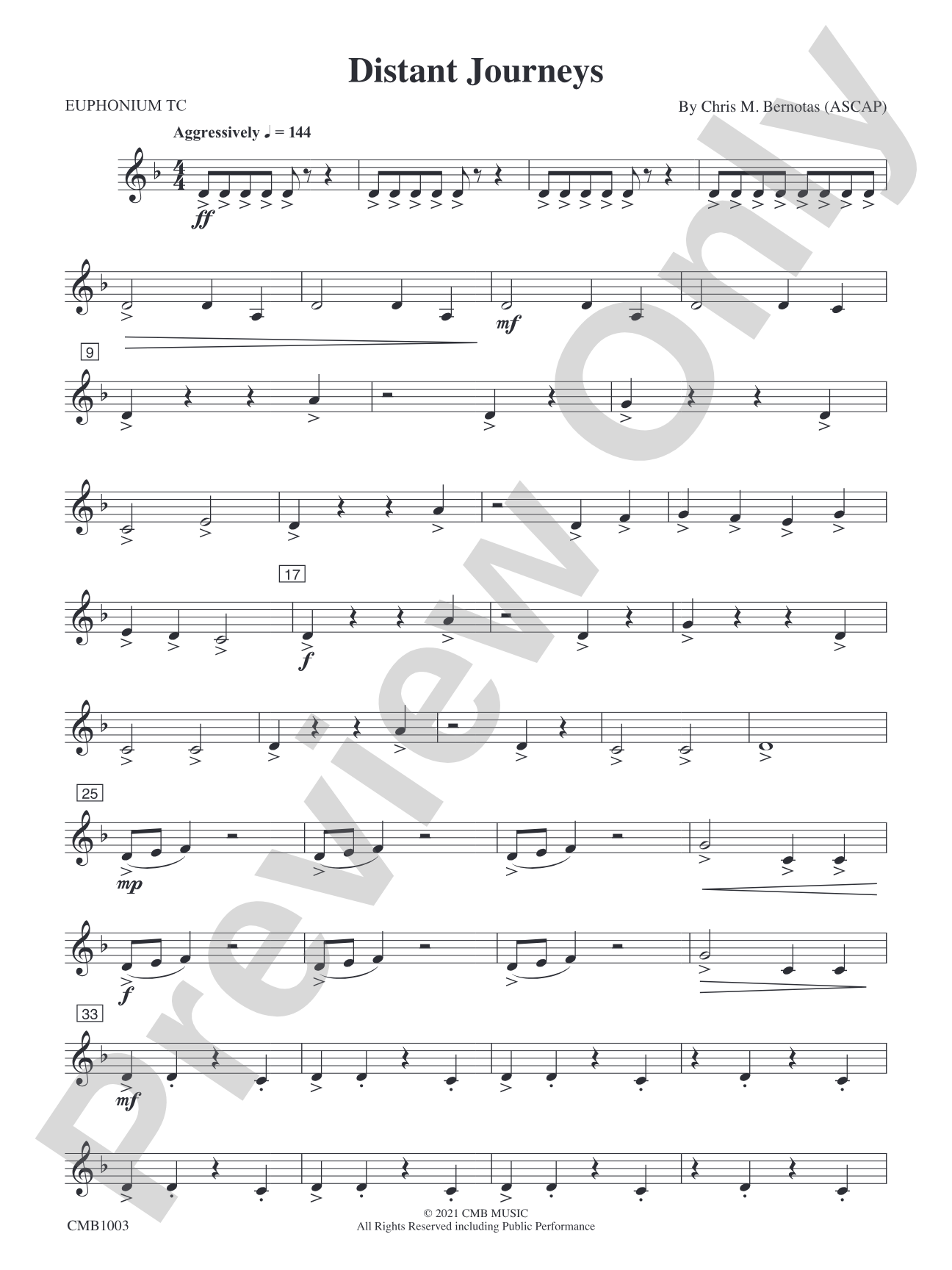 Distant Journeys: Baritone T.C.