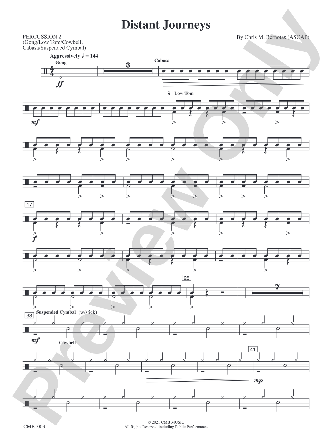 Distant Journeys: 2nd Percussion