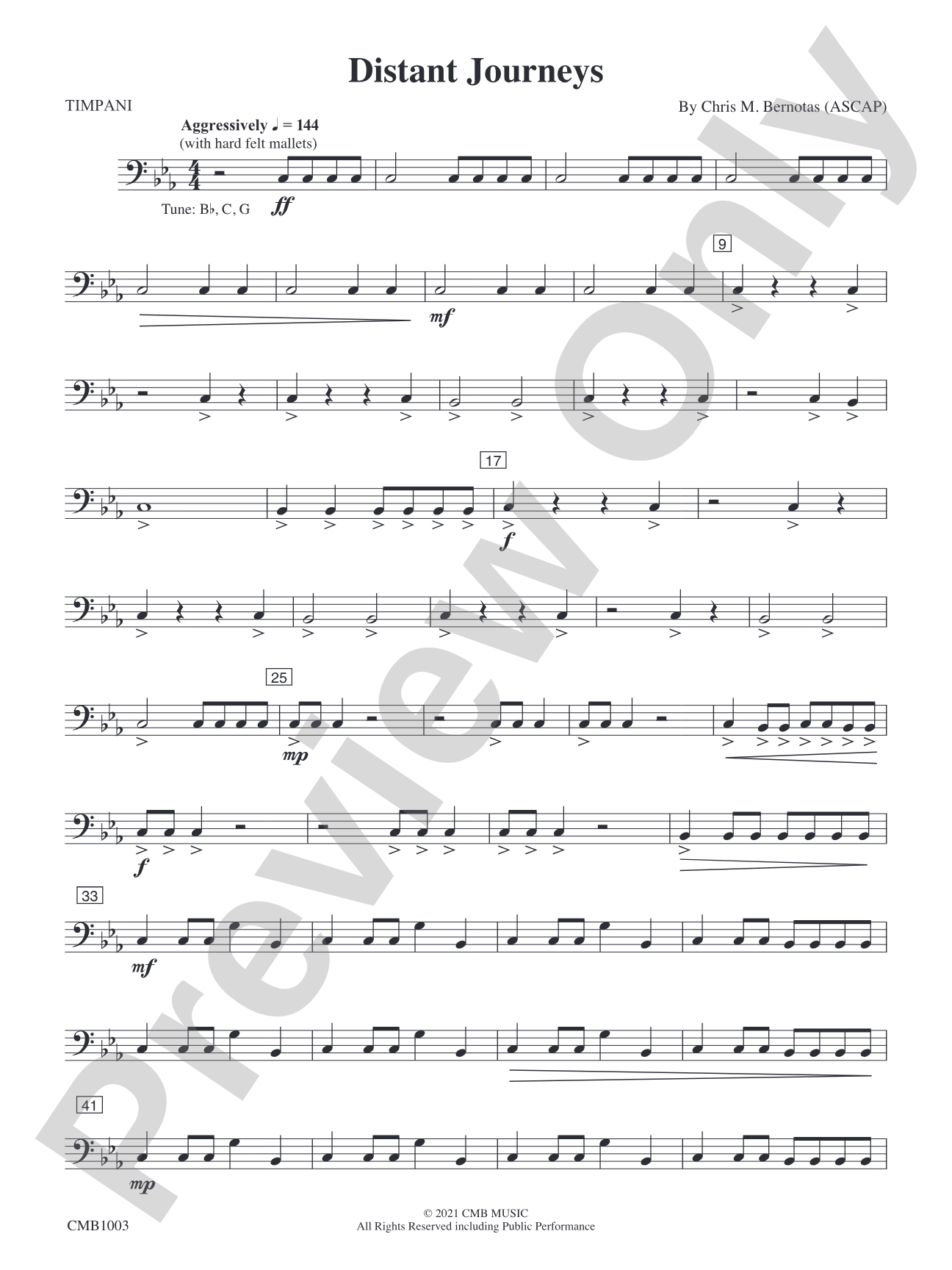 Distant Journeys: Timpani