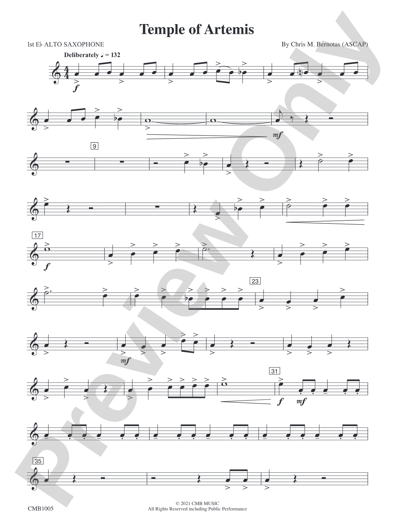 Temple of Artemis: E-flat Alto Saxophone