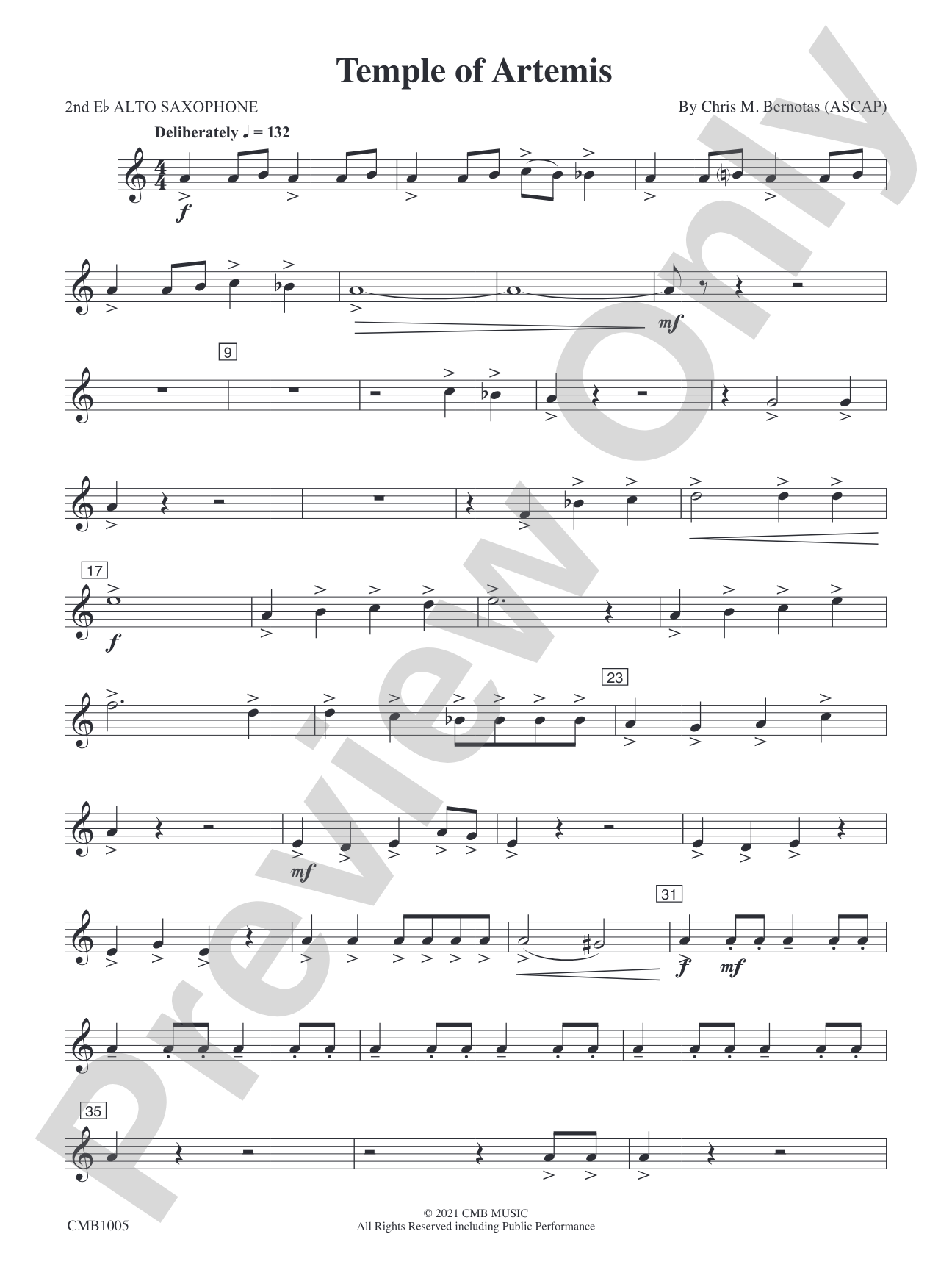 Temple of Artemis: 2nd E-flat Alto Saxophone