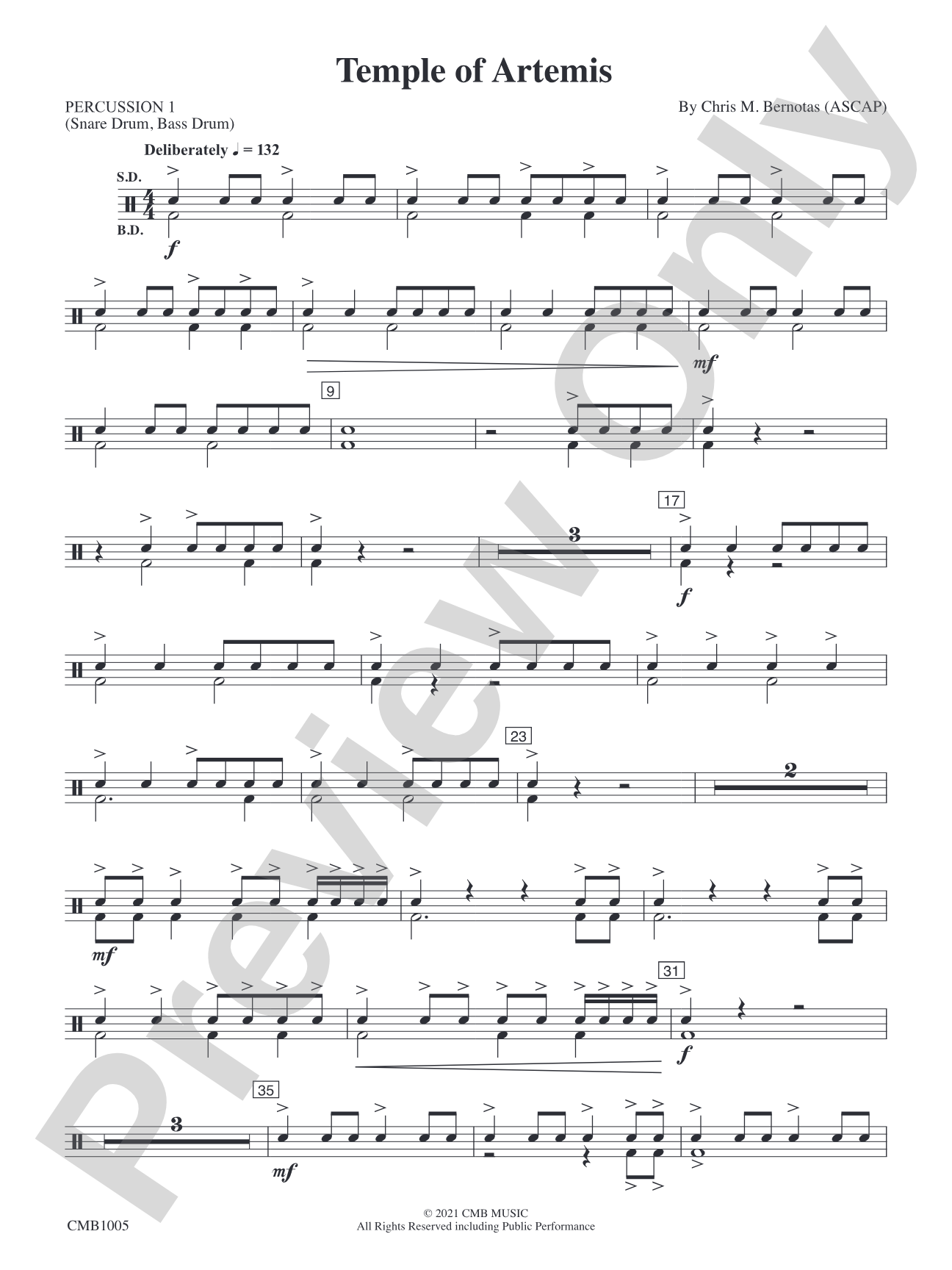 Temple of Artemis: 1st Percussion