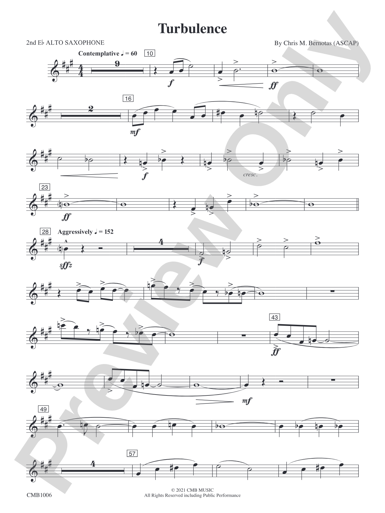 Turbulence: 2nd E-flat Alto Saxophone