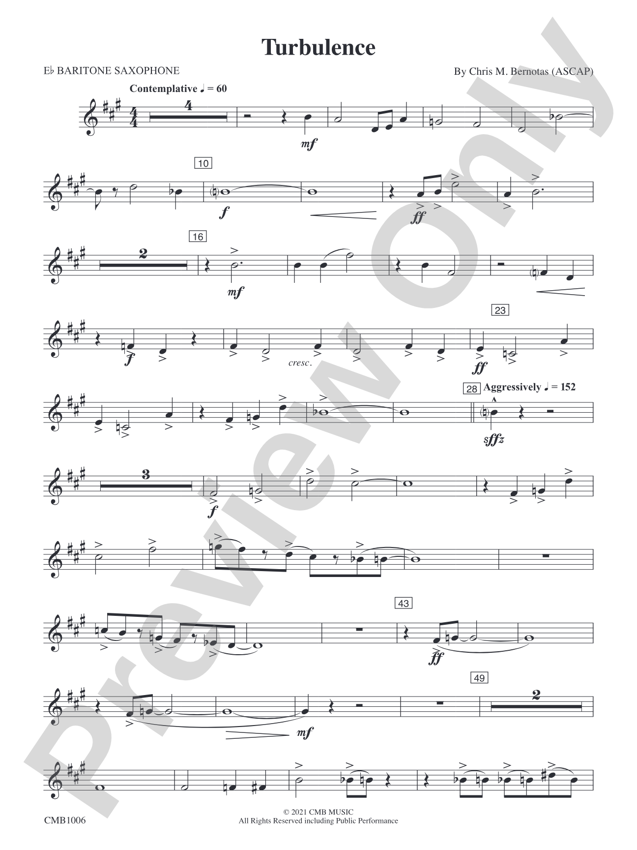 Turbulence: E-flat Baritone Saxophone