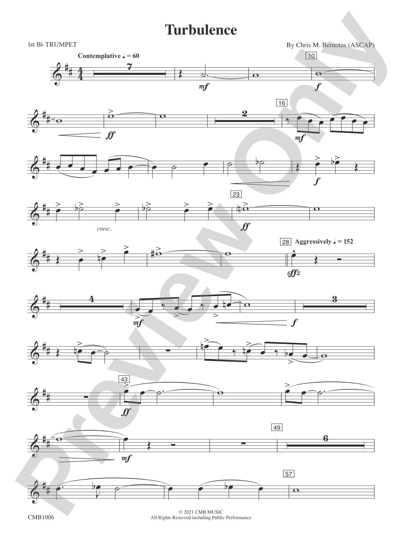 Turbulence: 1st B-flat Trumpet