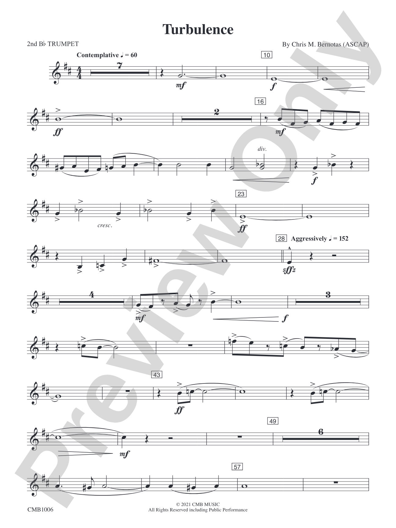 Turbulence: 2nd B-flat Trumpet