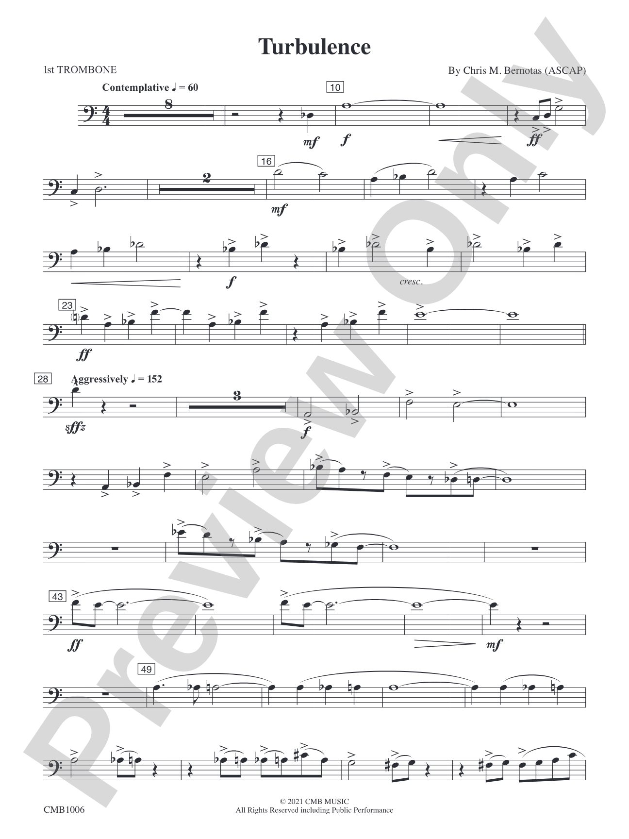 Turbulence: 1st Trombone
