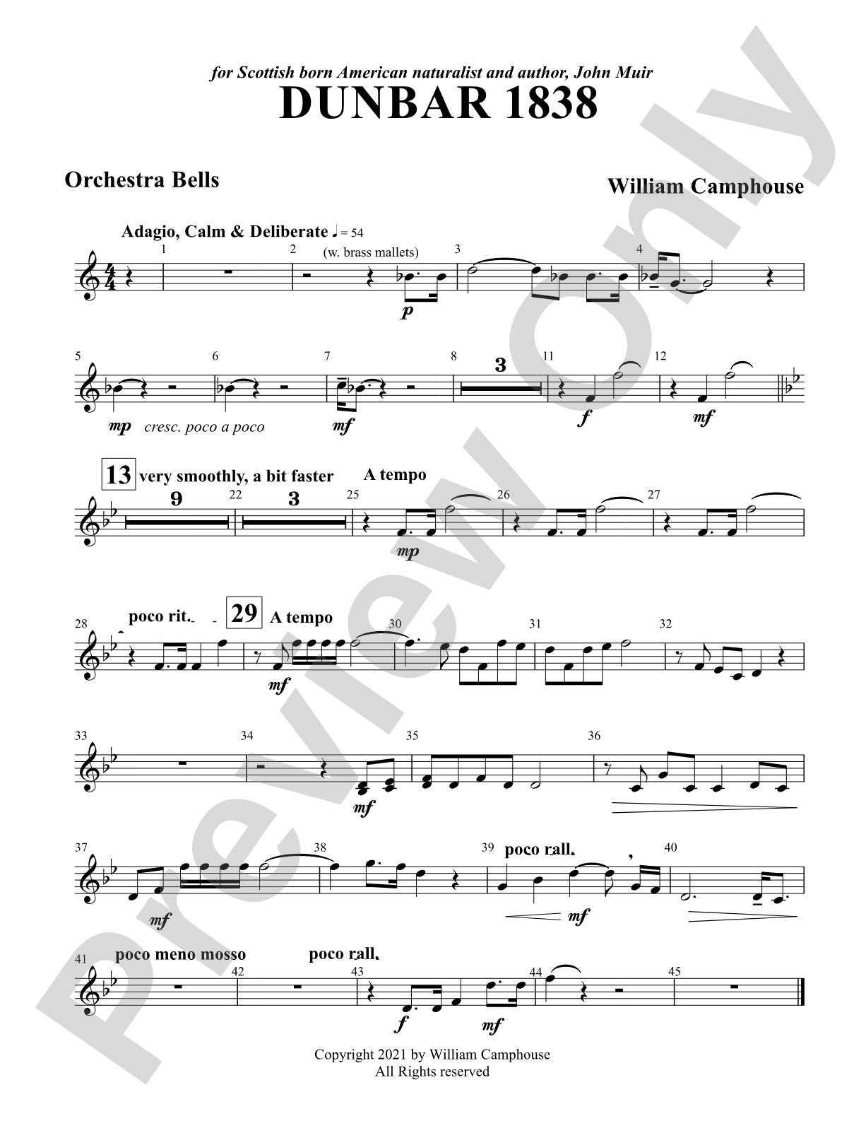 Dunbar 1838: Bells