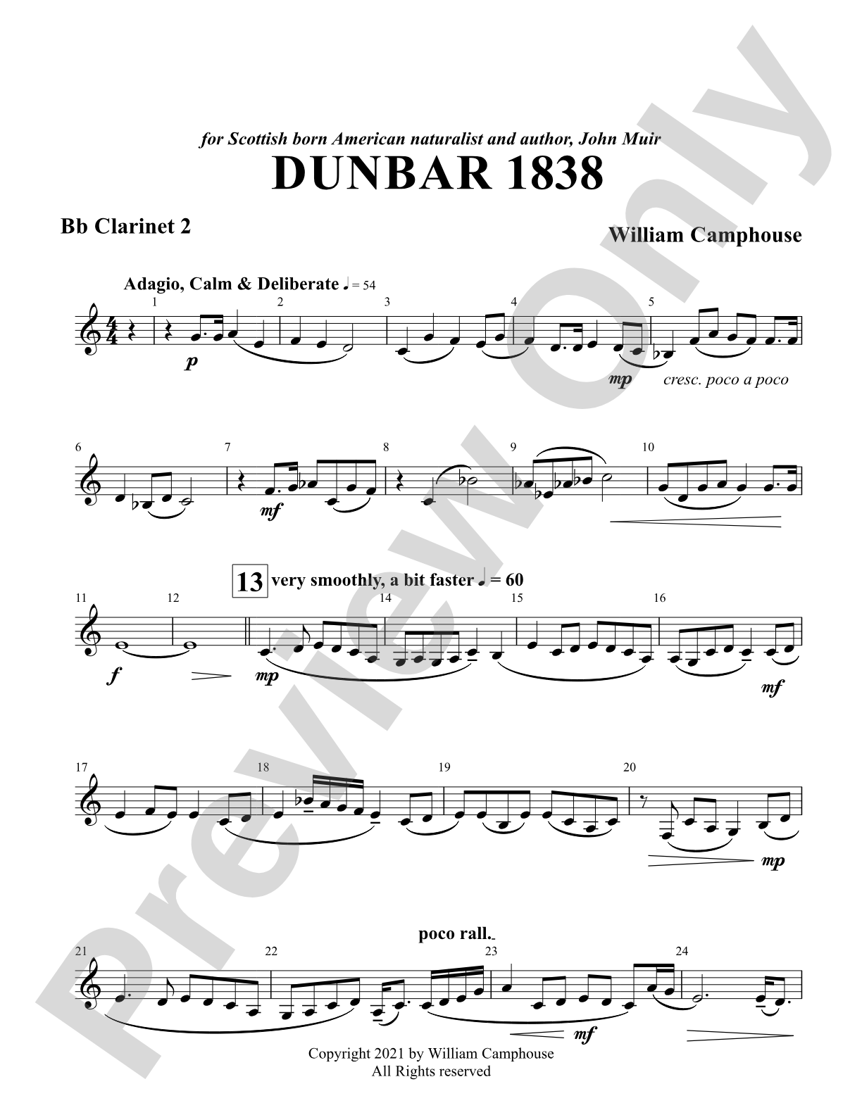 Dunbar 1838: 2nd B-flat Clarinet