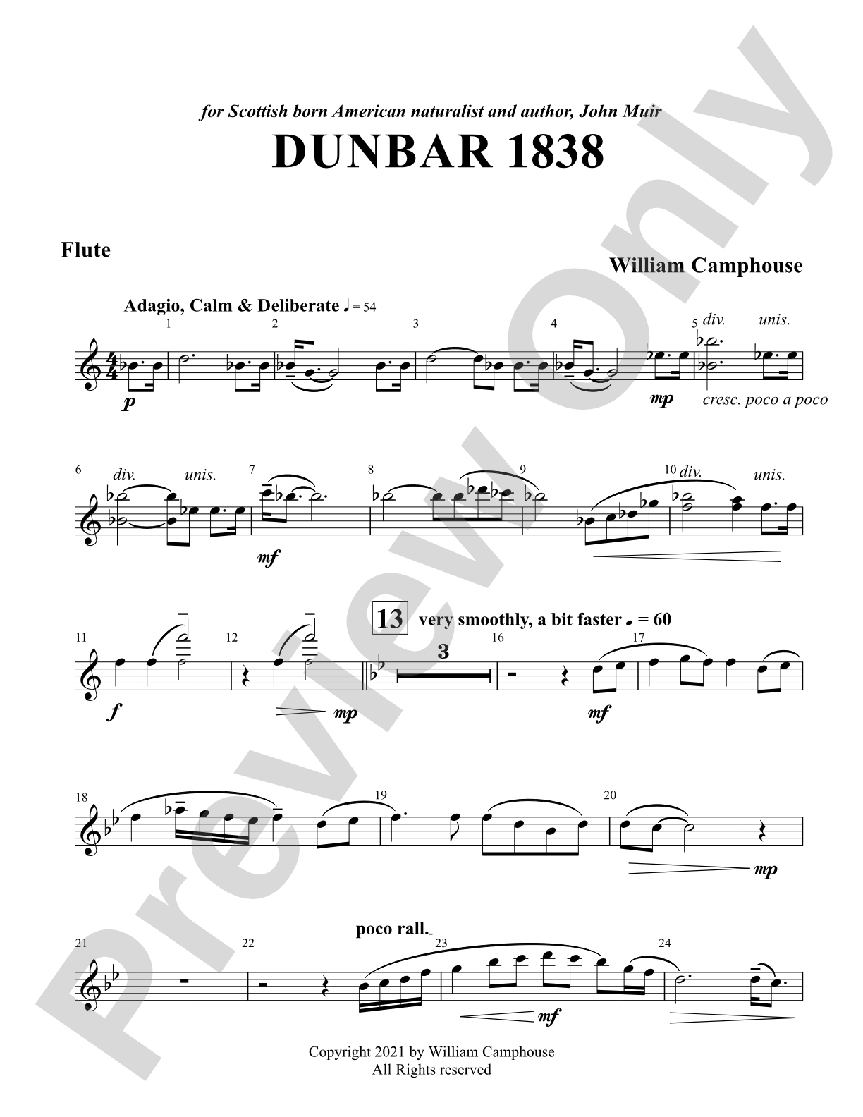 Dunbar 1838: Flute