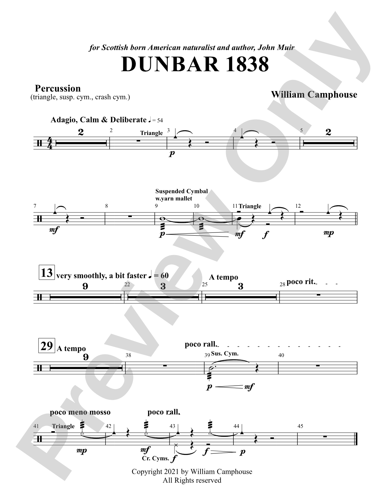 Dunbar 1838: 1st Percussion