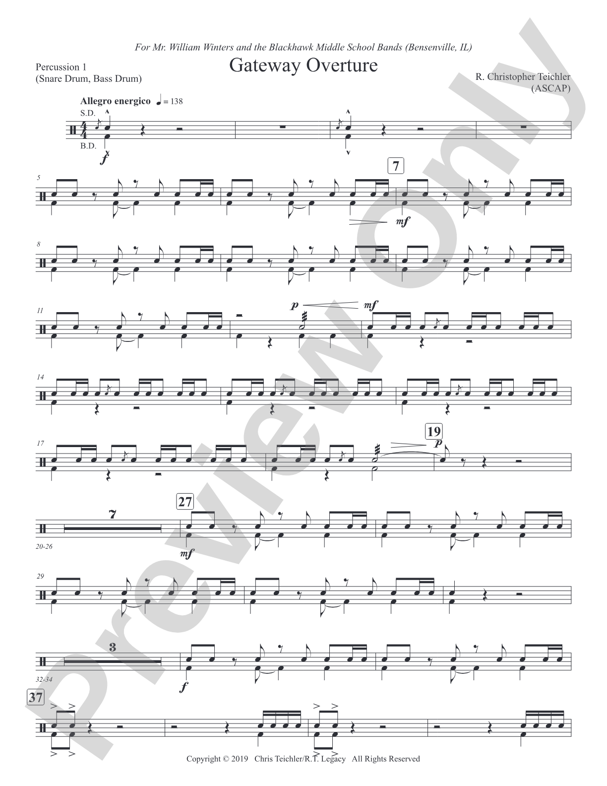 Gateway Overture: 1st Percussion