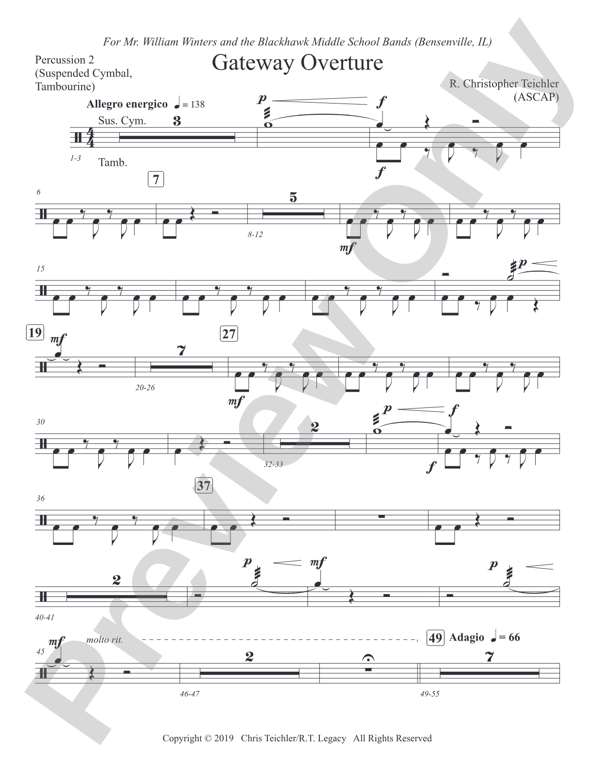 Gateway Overture: 2nd Percussion