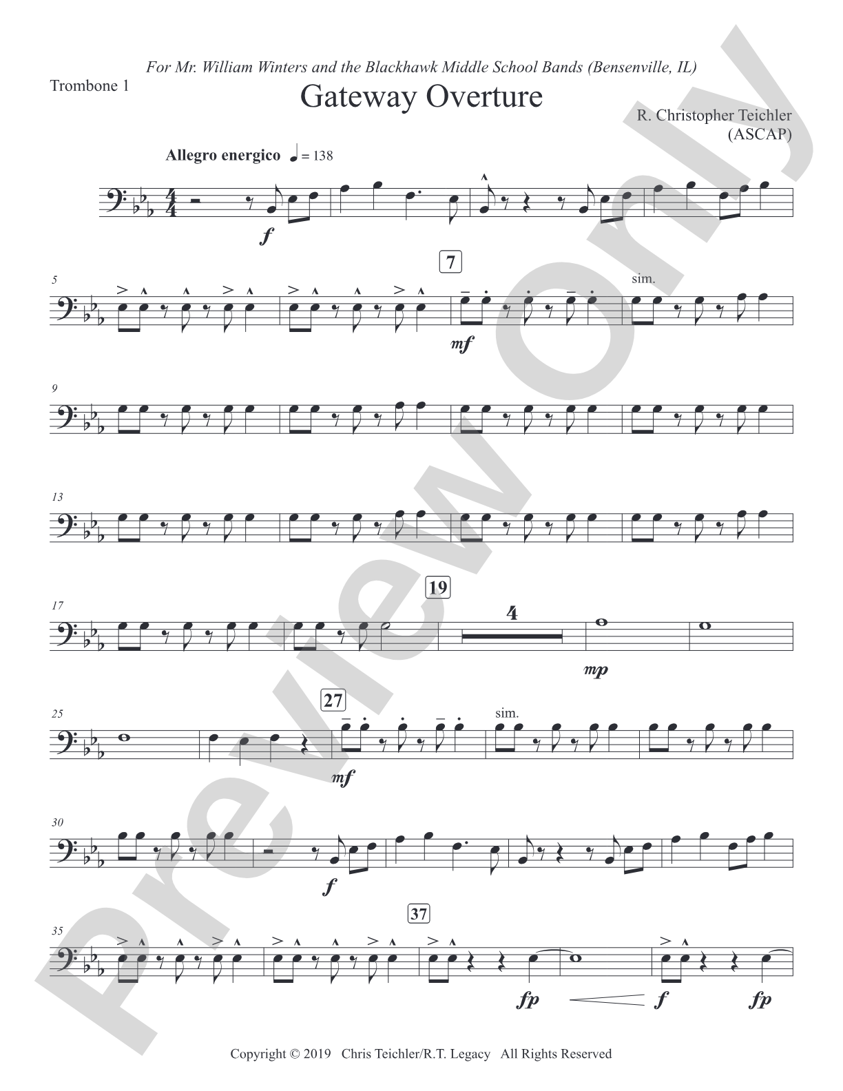 Gateway Overture: 1st Trombone