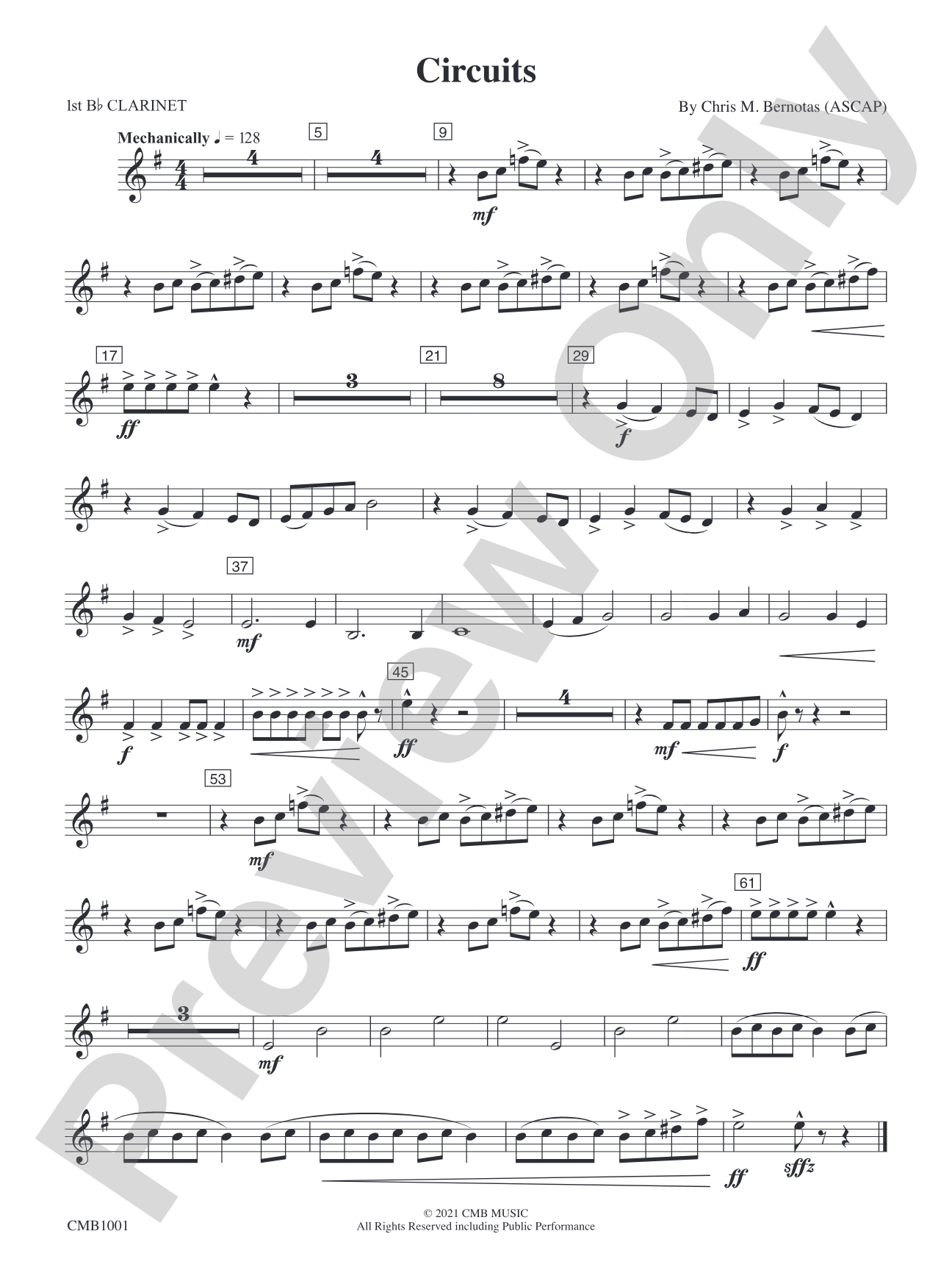 Circuits: 1st B-flat Clarinet