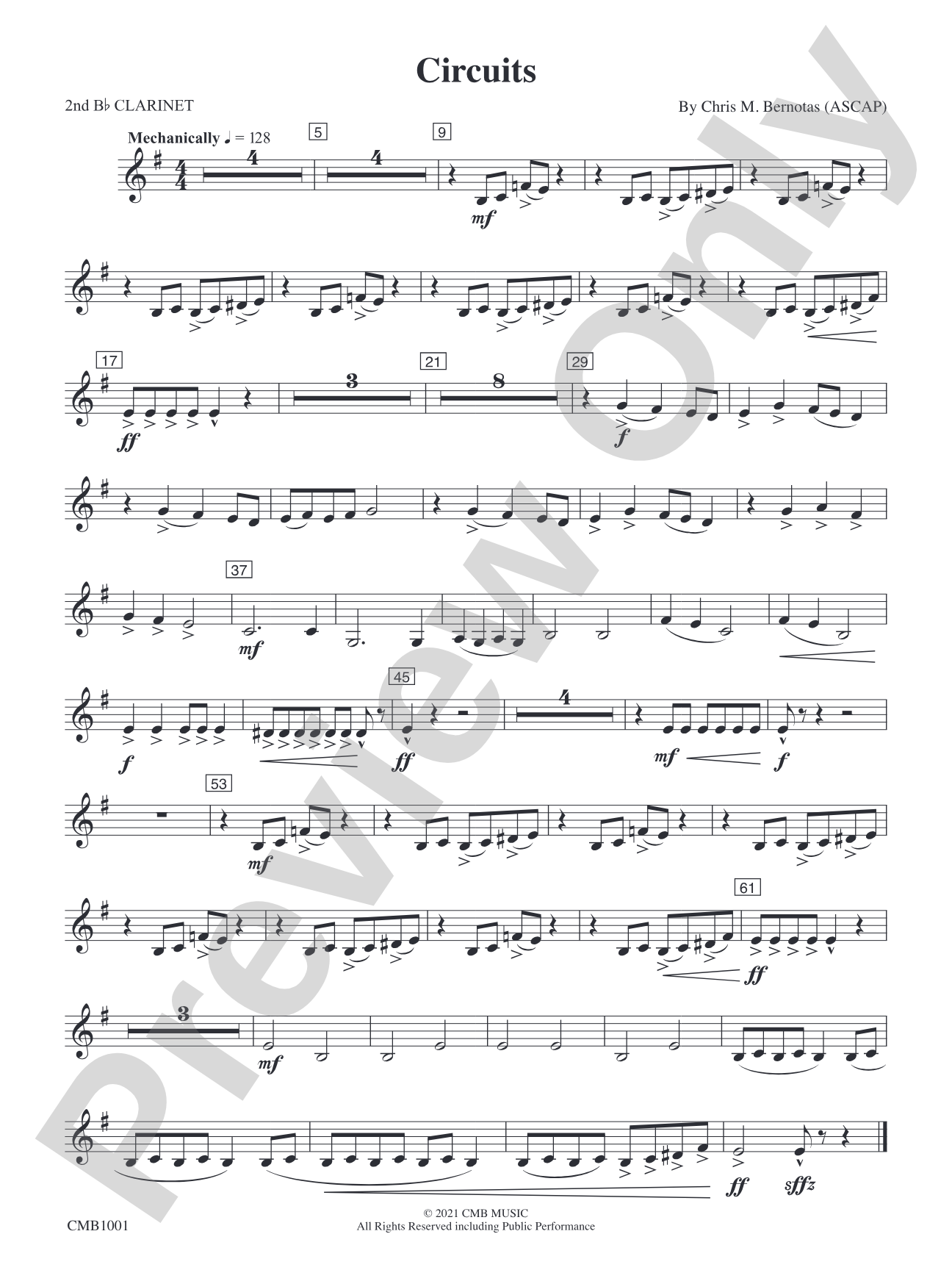Circuits: 2nd B-flat Clarinet