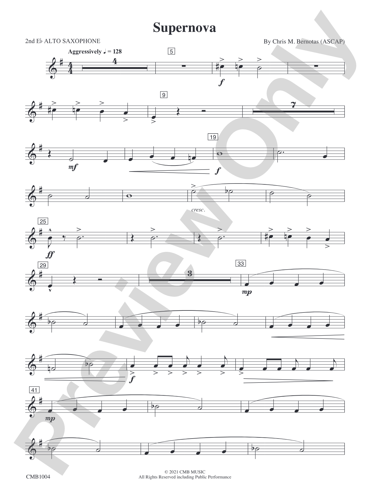 Supernova: 2nd E-flat Alto Saxophone