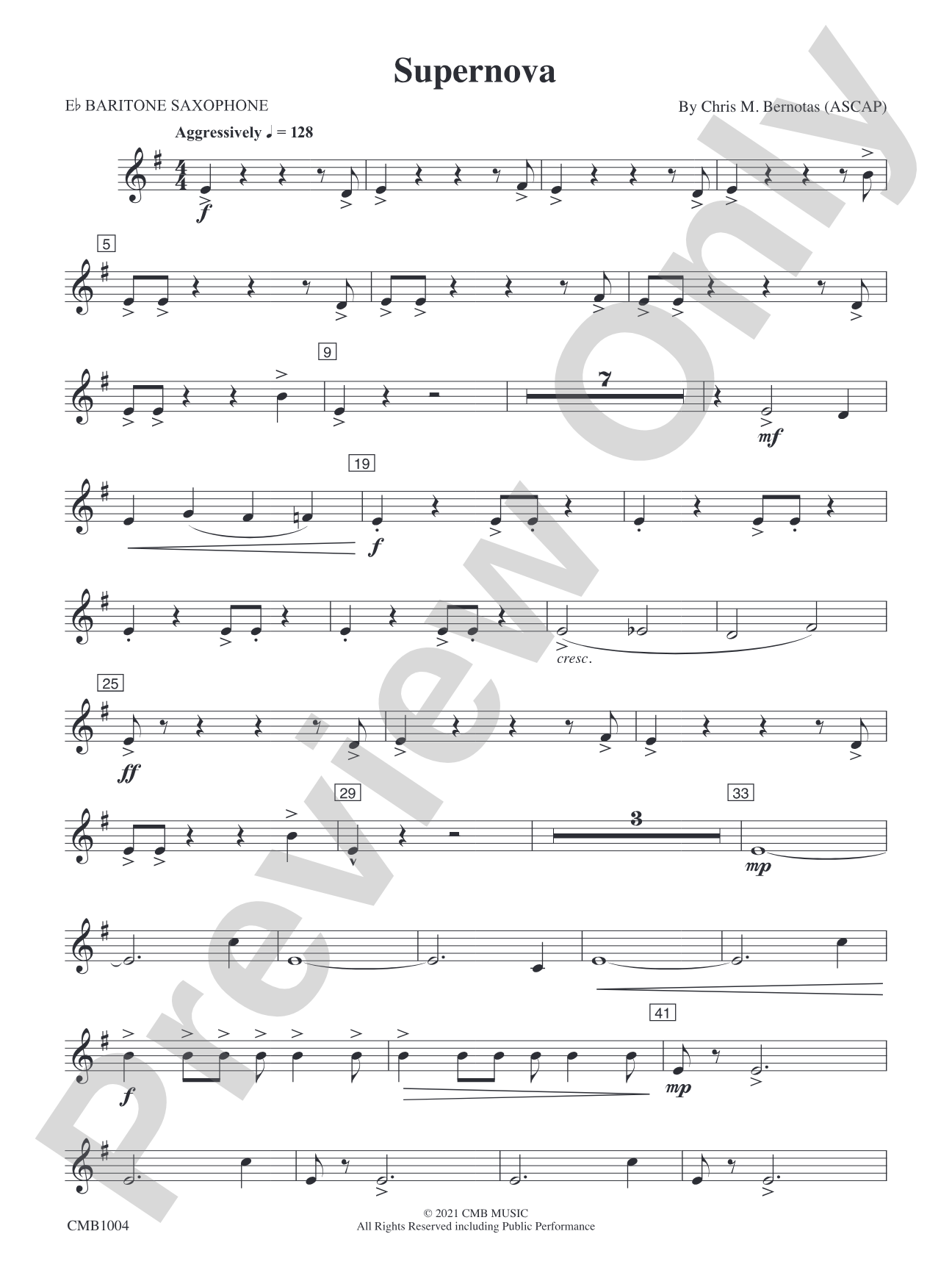 Supernova: E-flat Baritone Saxophone