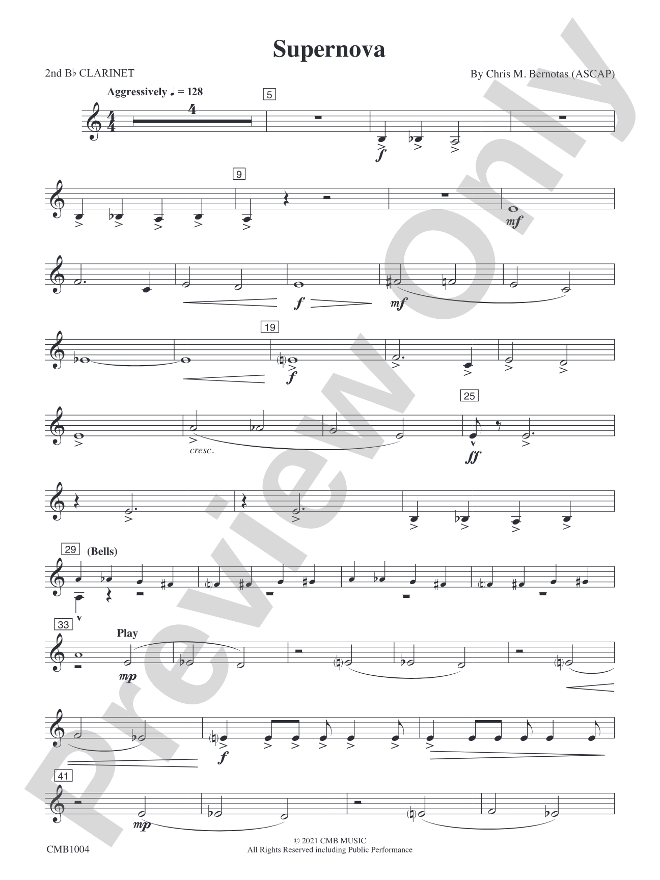 Supernova: 2nd B-flat Clarinet