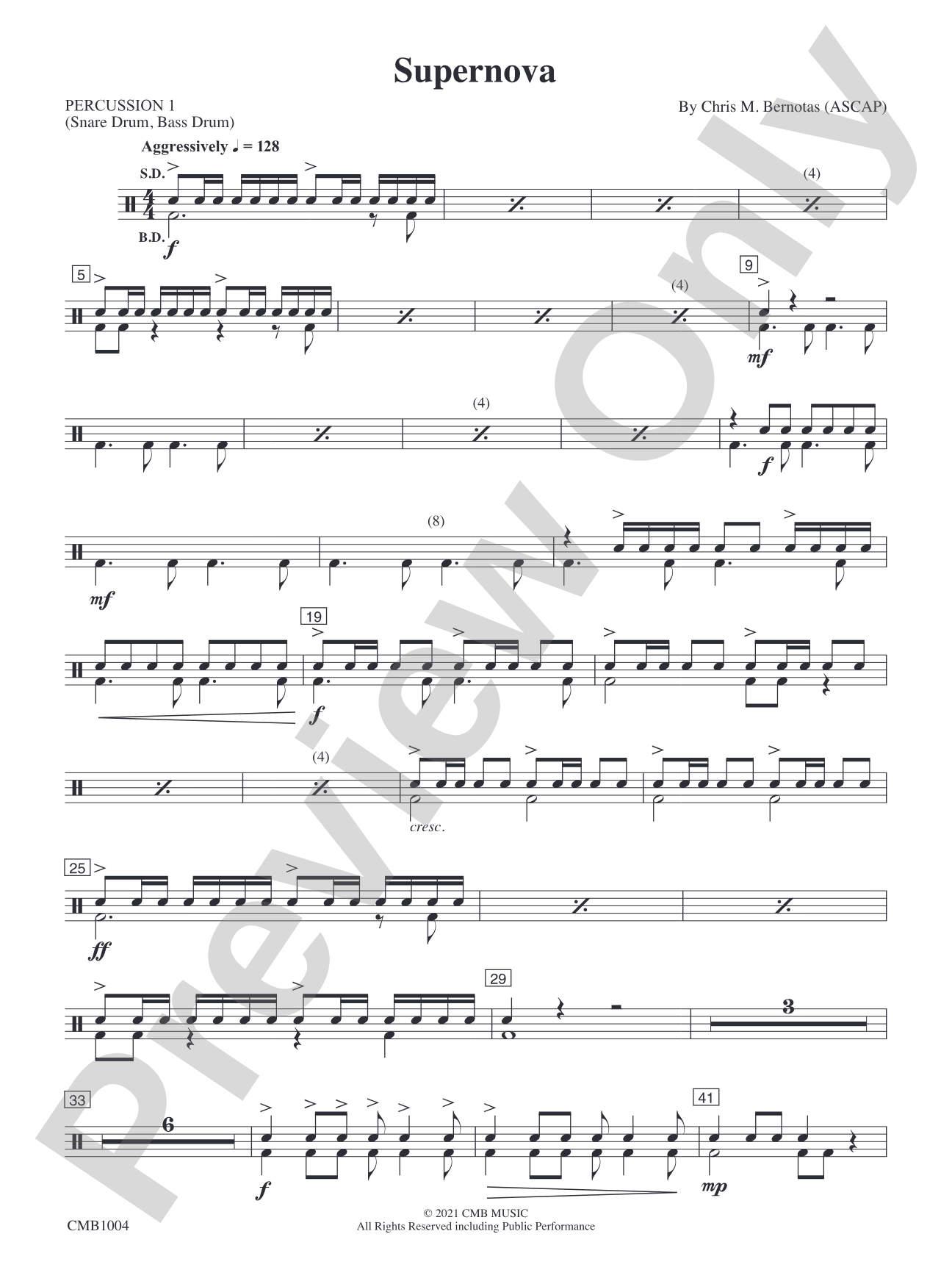 Supernova: 1st Percussion