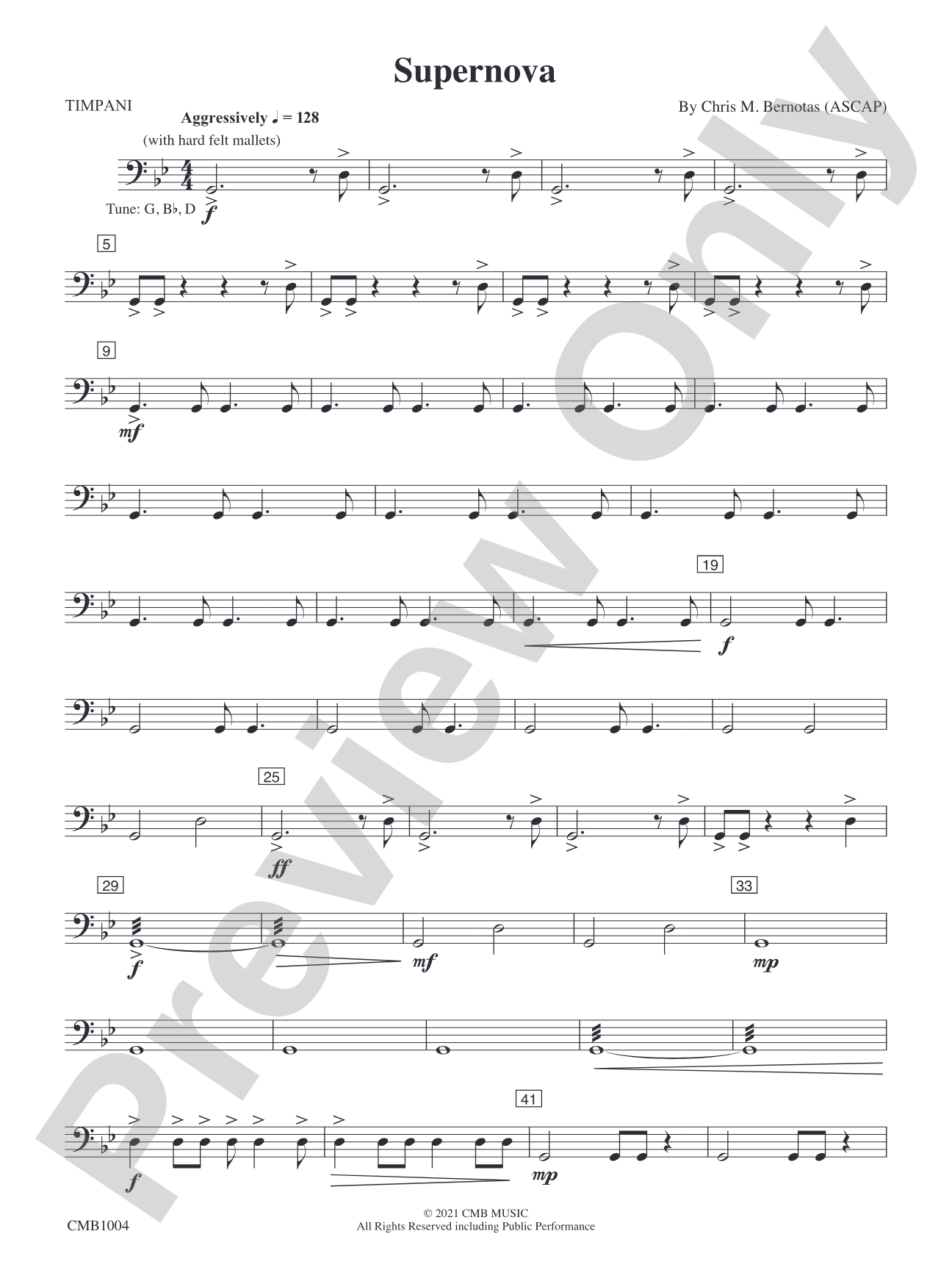 Supernova: Timpani