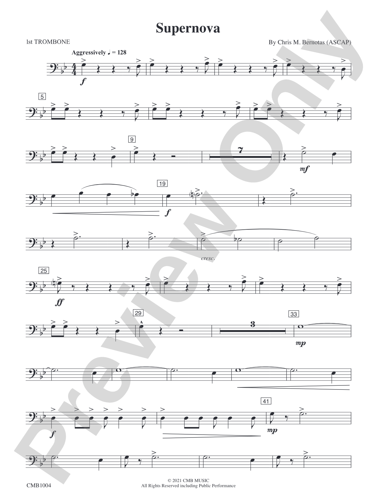 Supernova: 1st Trombone