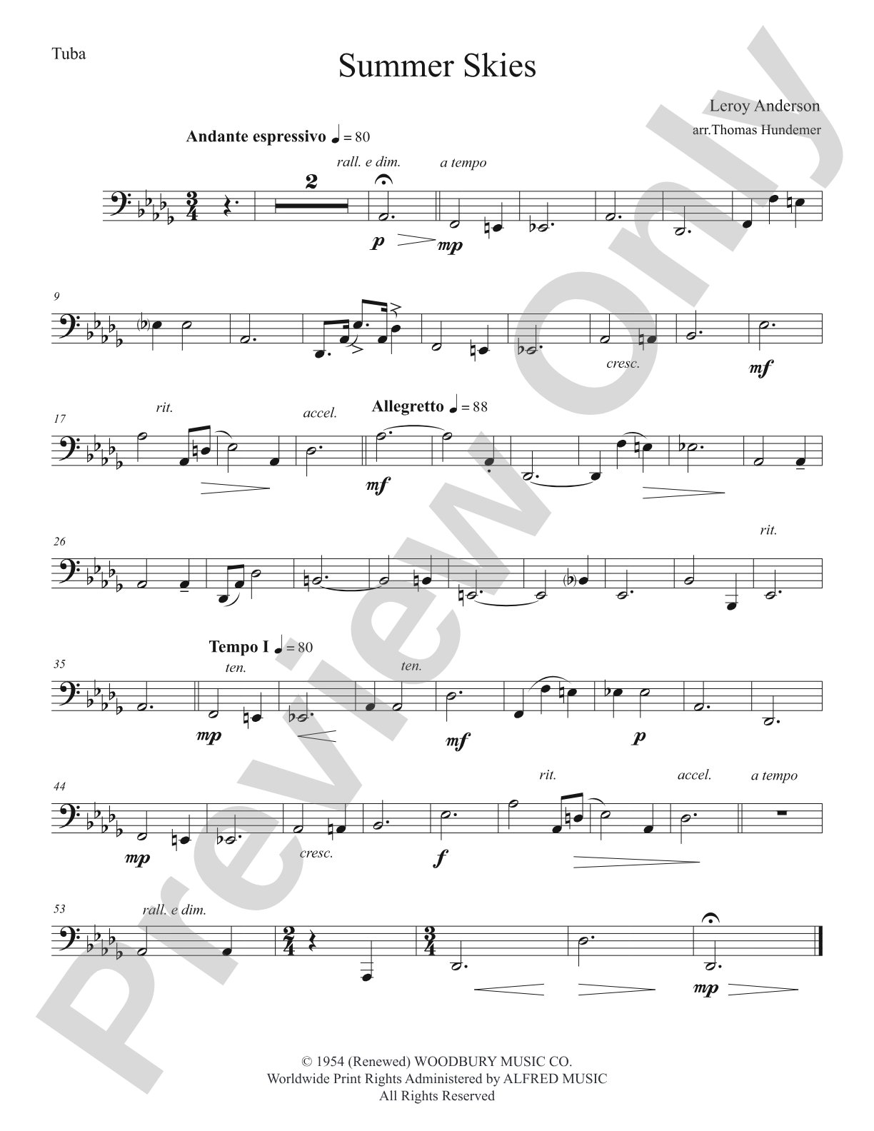 Summer Skies: Tuba