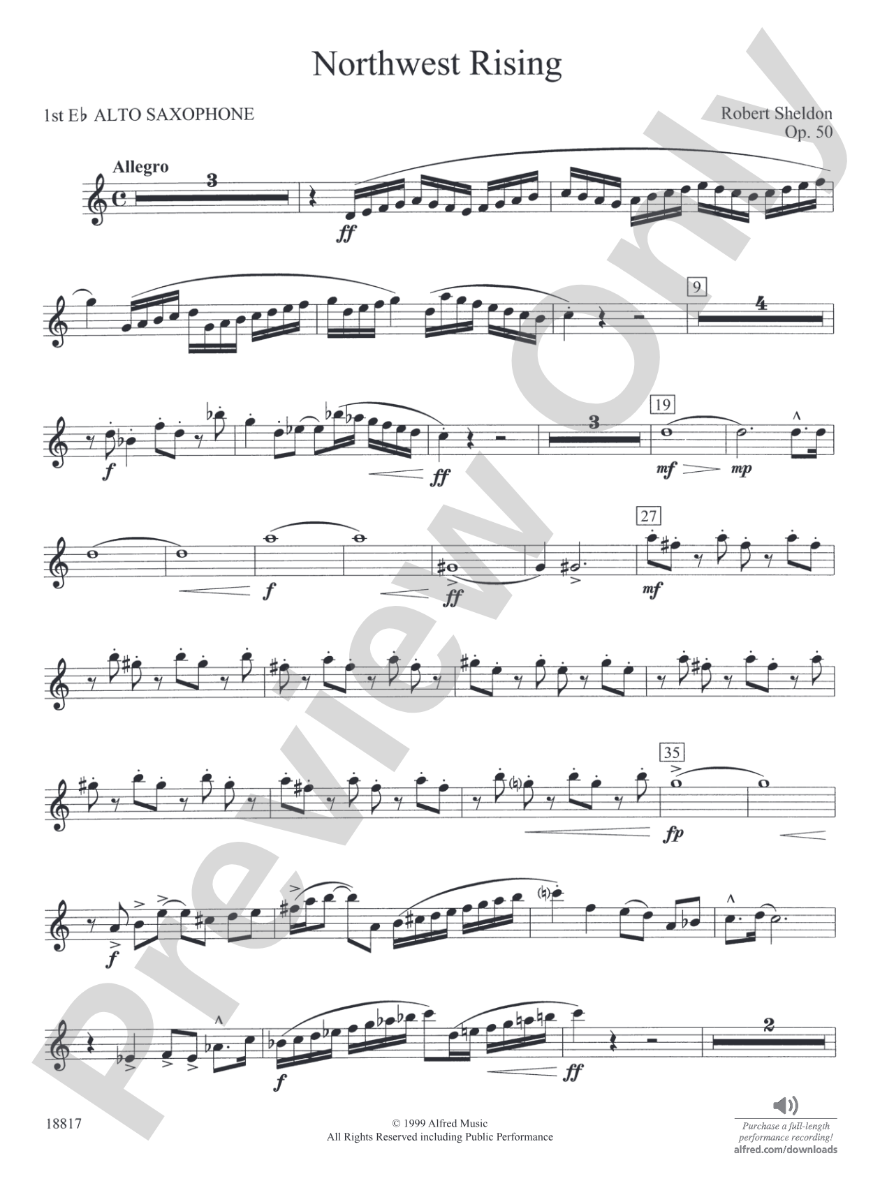 Northwest Rising: E-flat Alto Saxophone